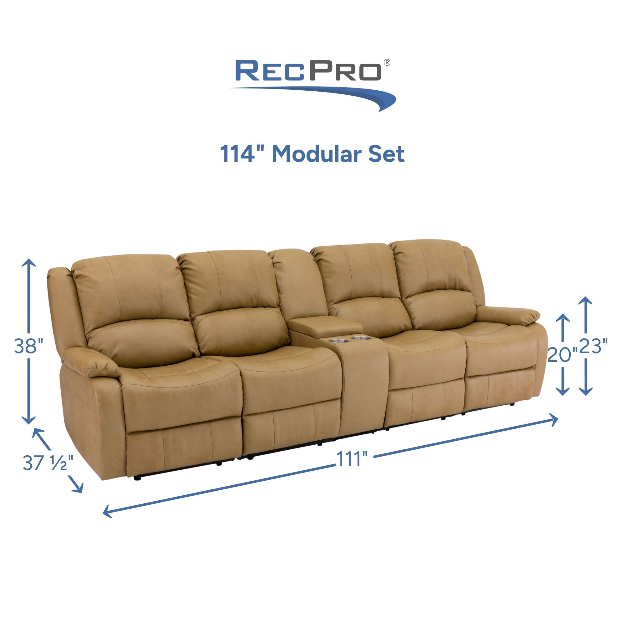 114" Modular Set Measurements 114" Modular Set Measurements