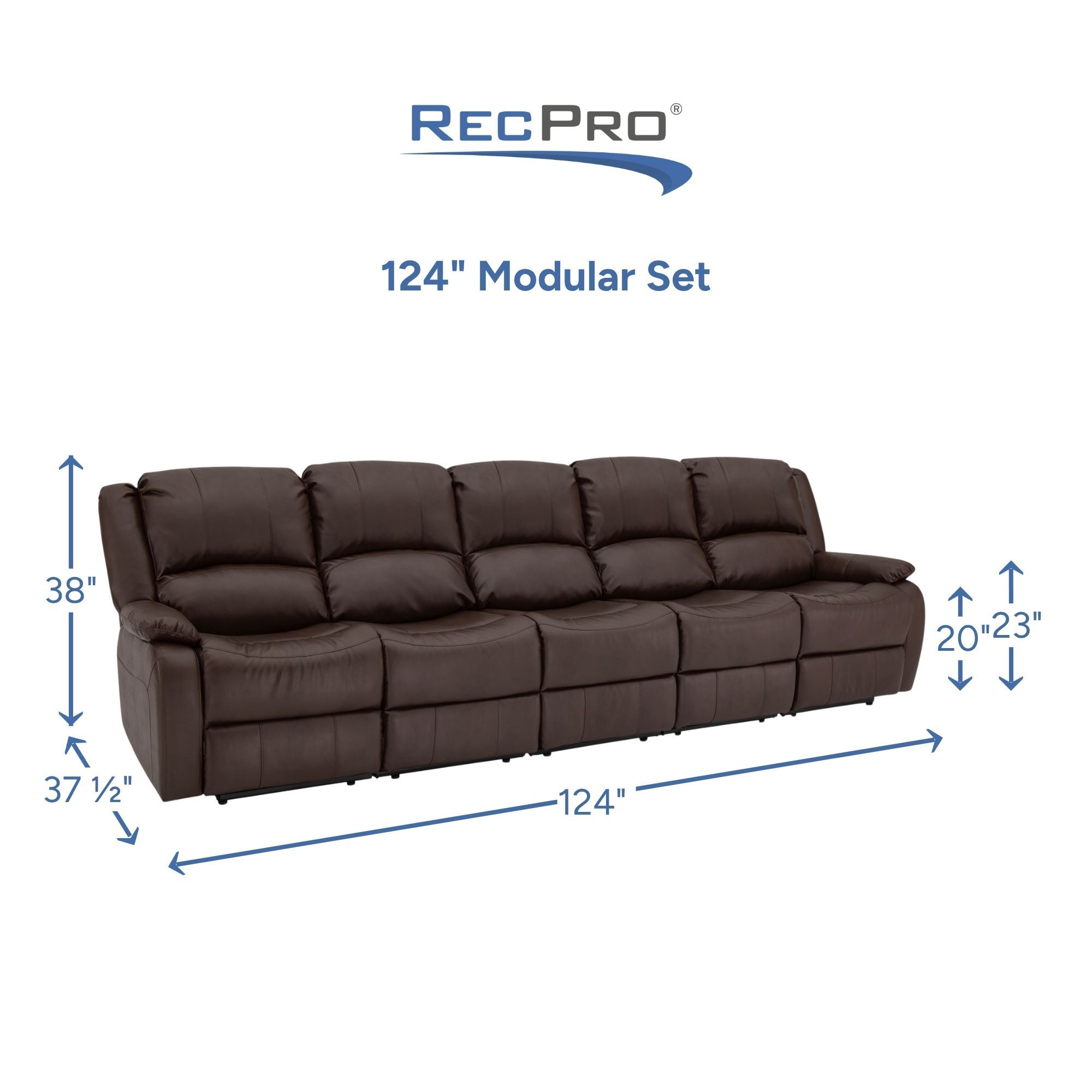124" Modular Set Measurements 