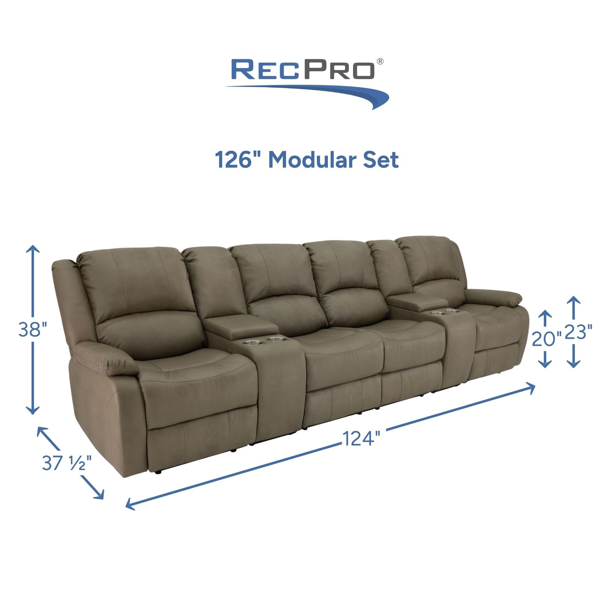 126" Modular Set Measurements 