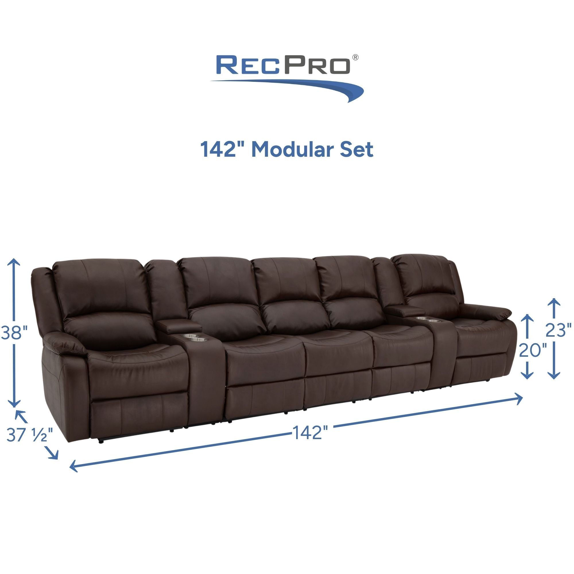 142" Modular Set Measurements 142" Modular Set Measurements