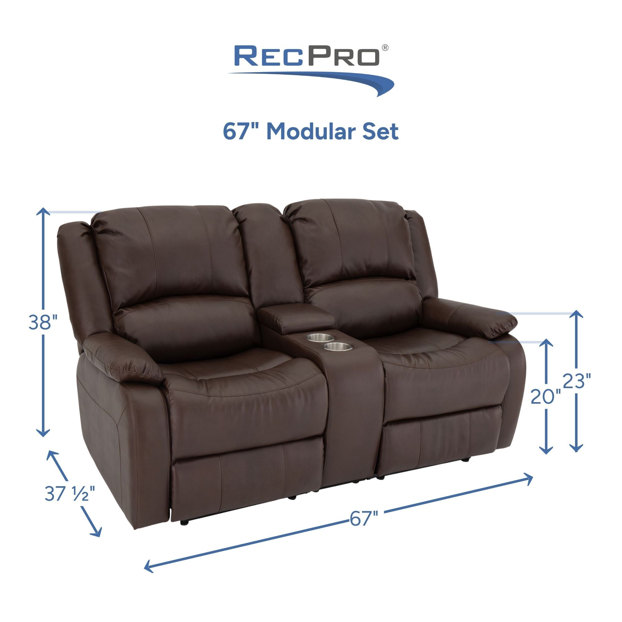 67" Modular Set Measurements 67" Modular Set Measurements