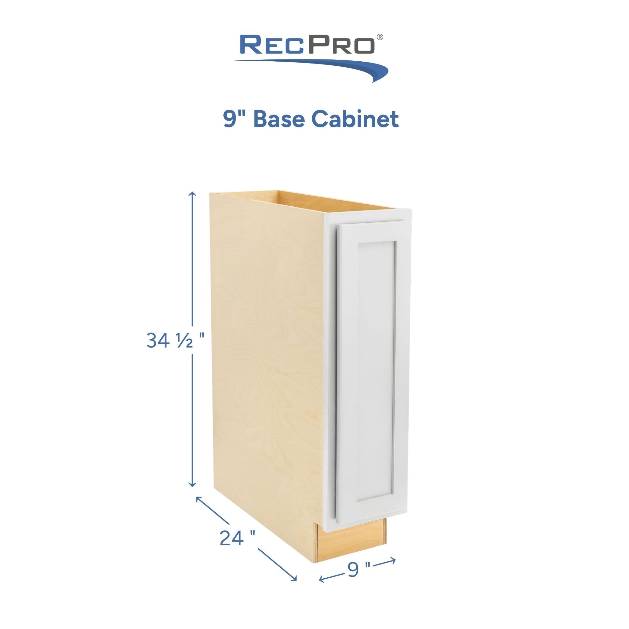 9" Base Cabinet Measurements 9" Base Cabinet Measurements
