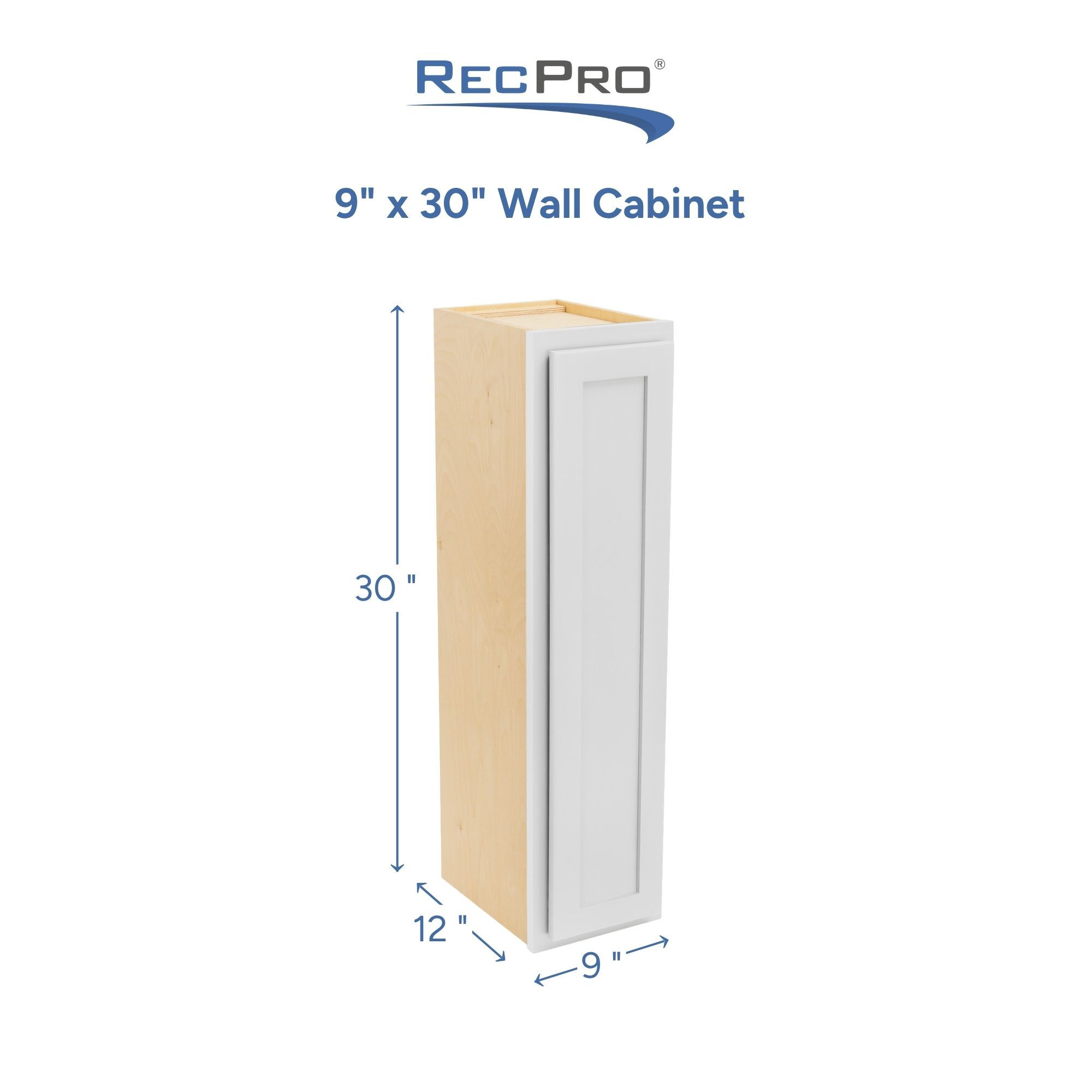 9" x 30" Wall Cabinet Measurements 