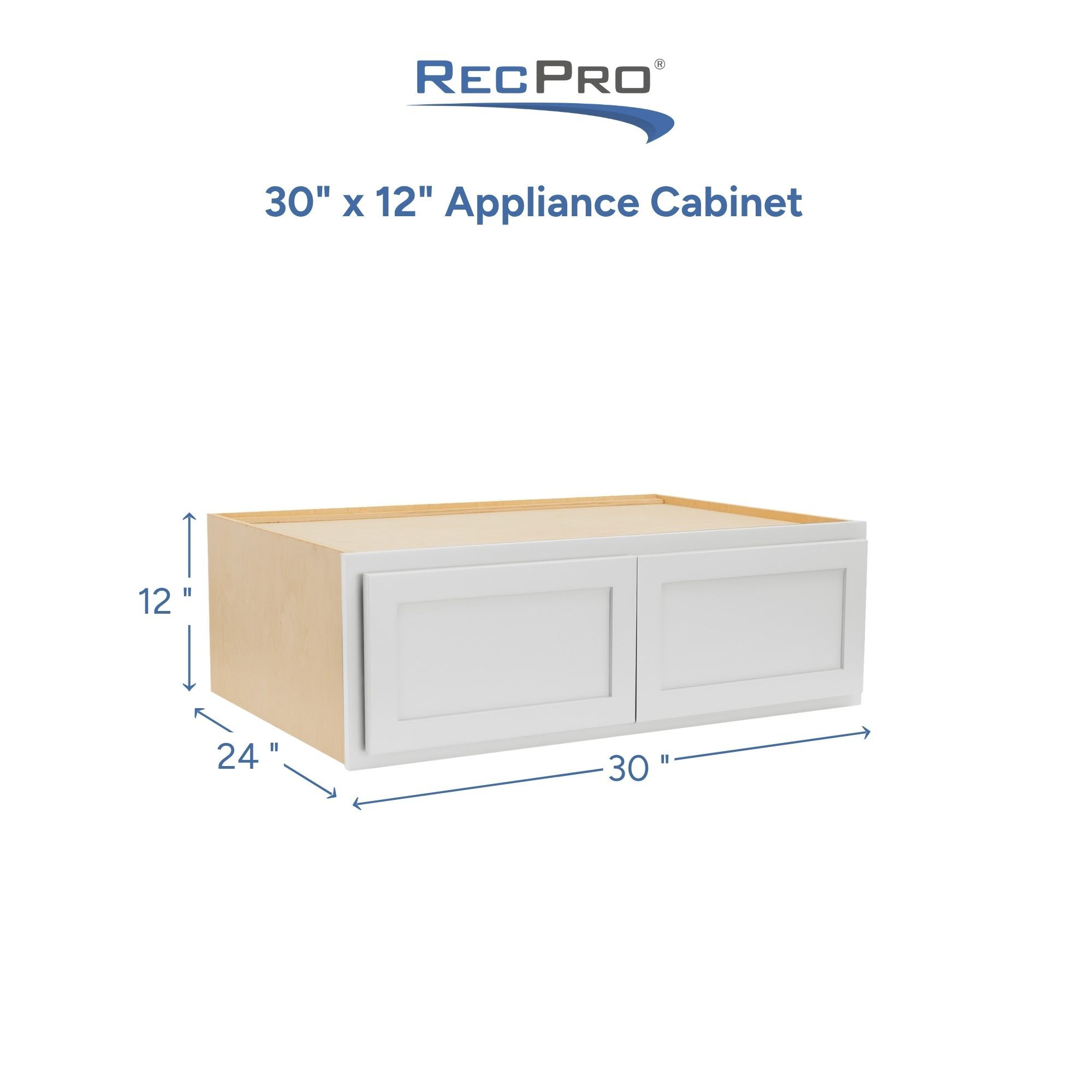 30" x 12" Appliance Cabinet Measurements 30" x 12" Appliance Cabinet Measurements