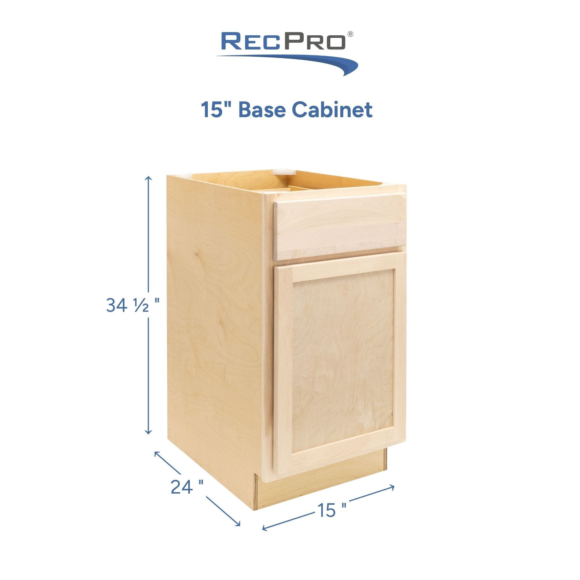 15" Base Cabinet Measurements 15" Base Cabinet Measurements