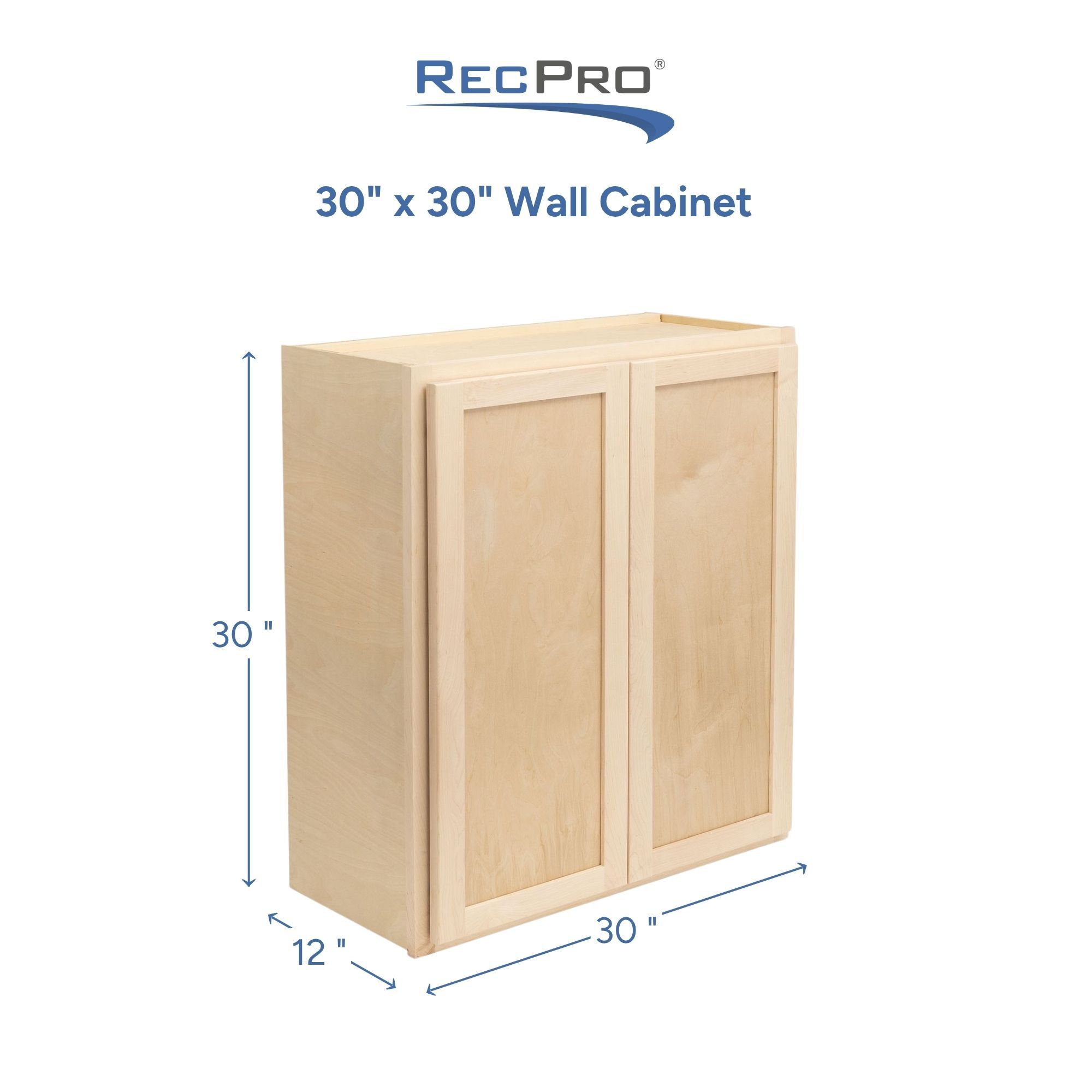 30" x 30" Wall Cabinet Measurements 