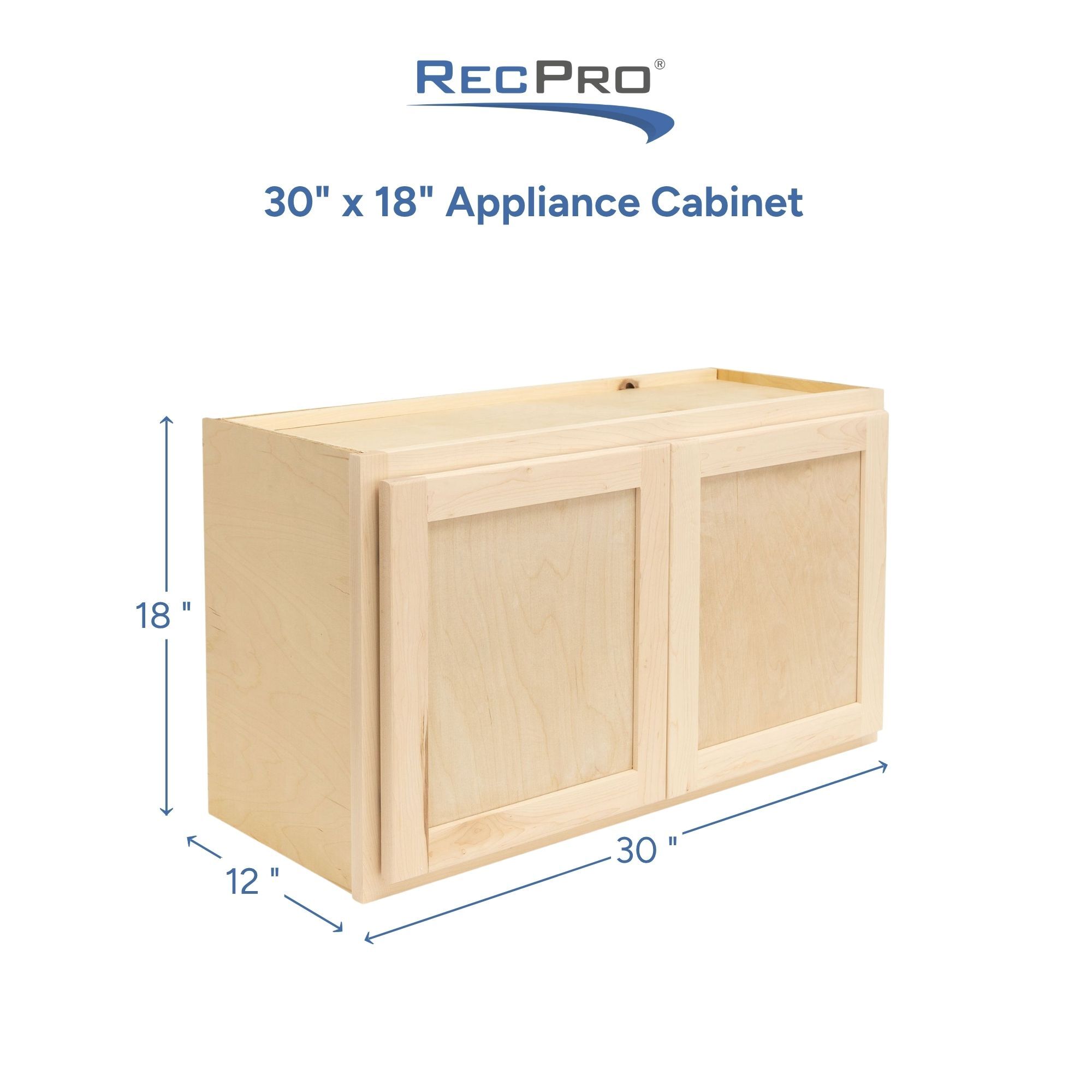 30" x 18" Appliance Cabinet Measurements 30" x 18" Appliance Cabinet Measurements