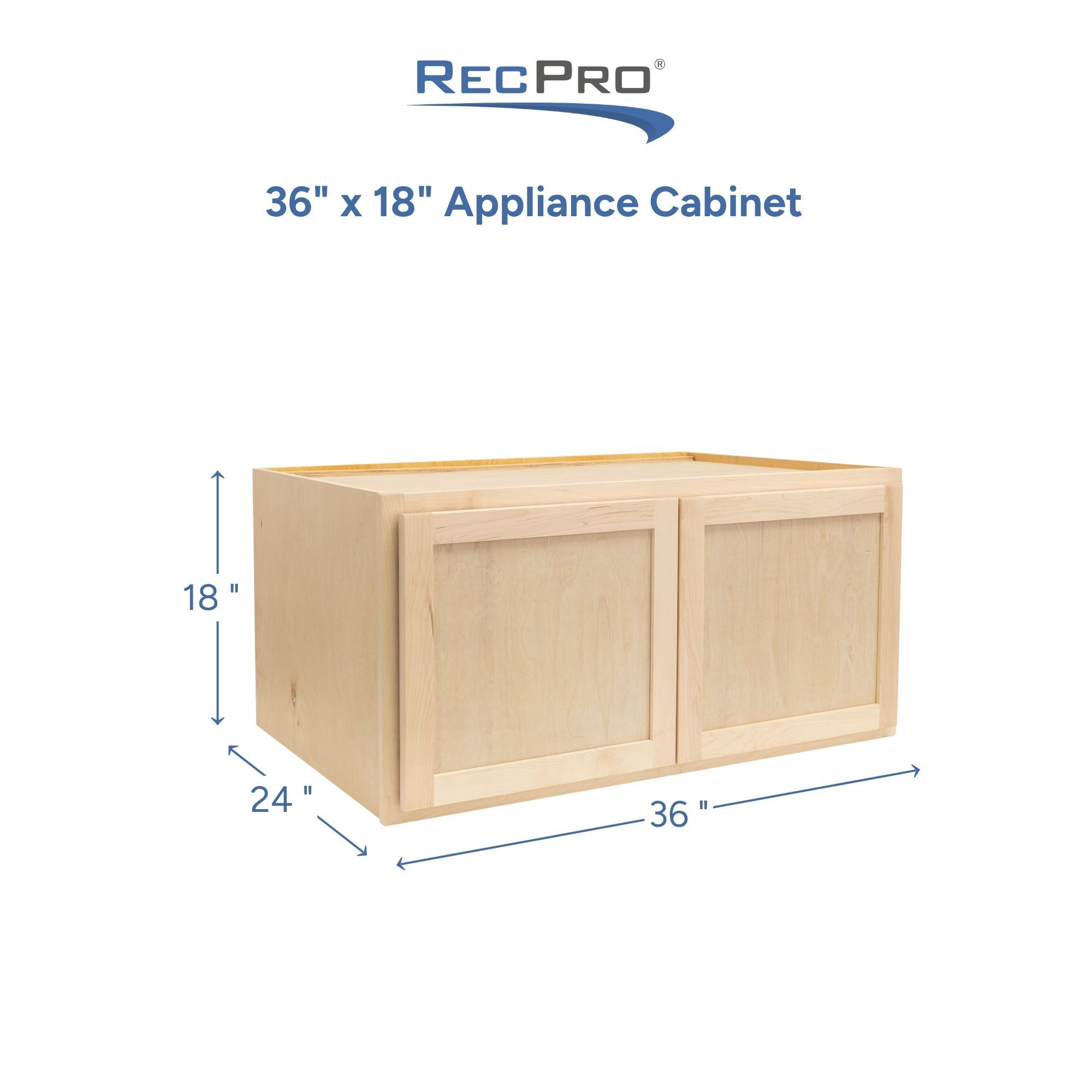 36" x 18" Appliance Cabinet Measurements 36" x 18" Appliance Cabinet Measurements