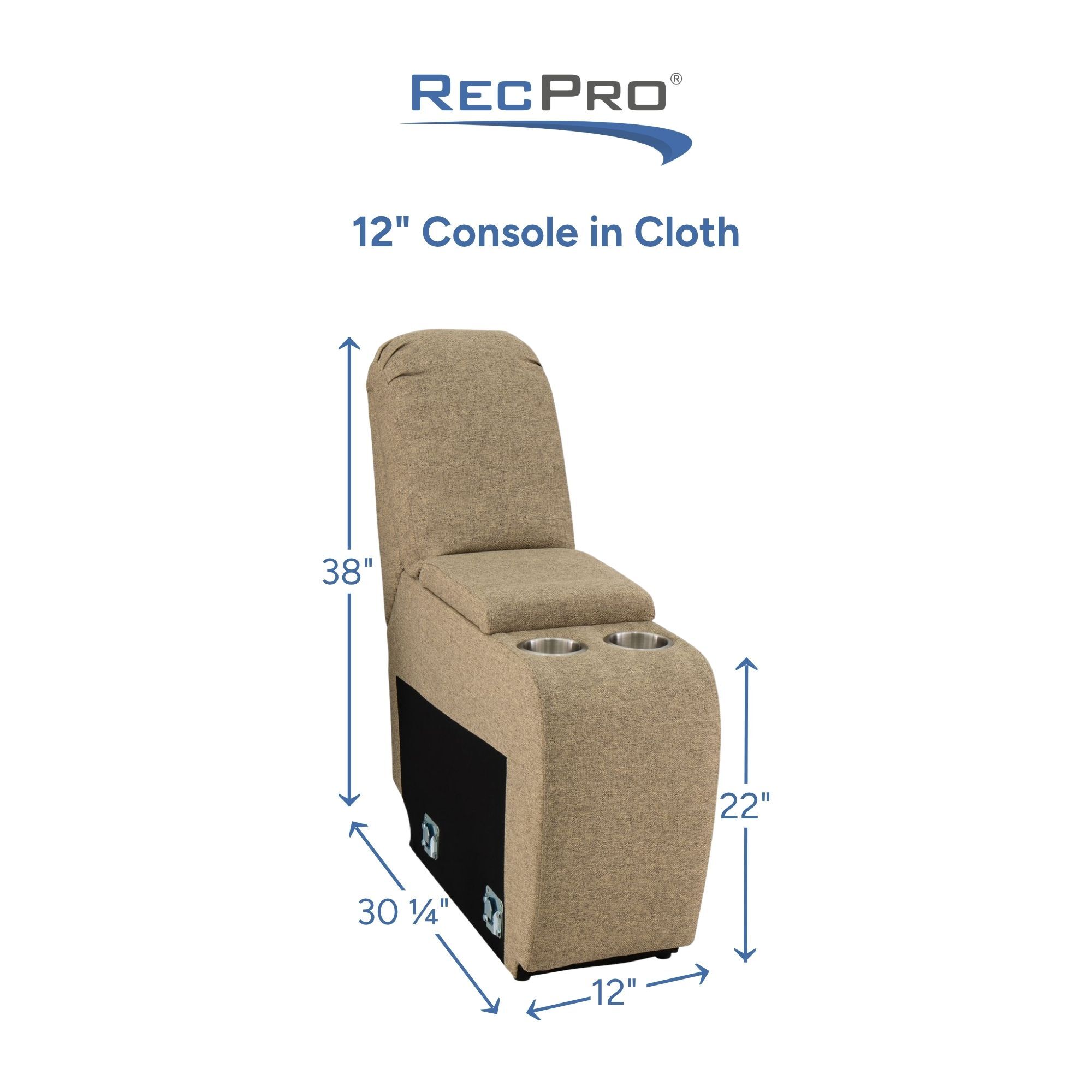 12" Console in Cloth Measurements 12" Console in Cloth Measurements