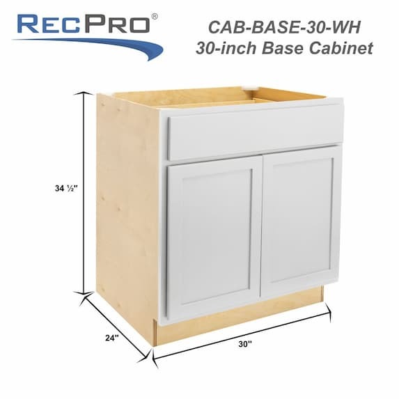 Measurements 30" W x 34 1/2" H x 24" D