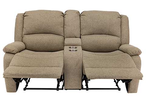 RecPro Charles 67 Double RV Wall Hugger Recliner Sofa with