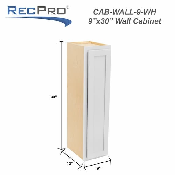 Measurements 9" W x 30" H x 12" D