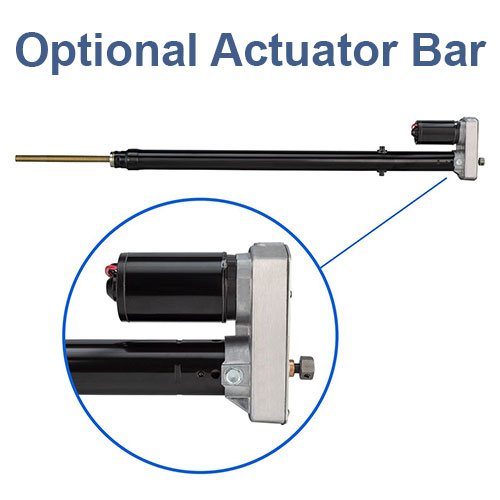 Optional actuator bar.
