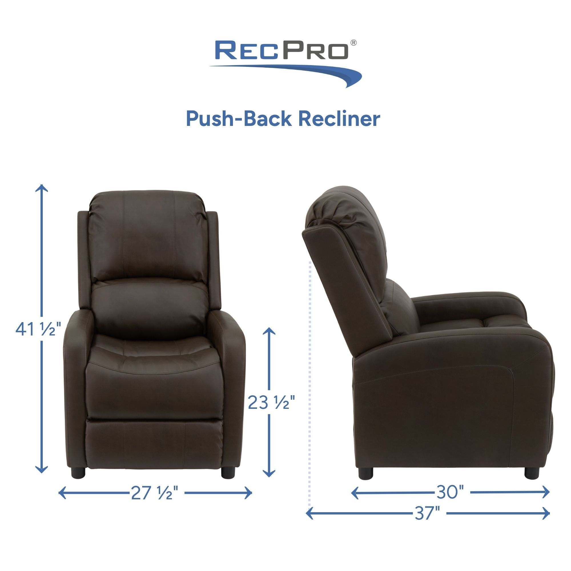 Push-Back Recliner Measurements