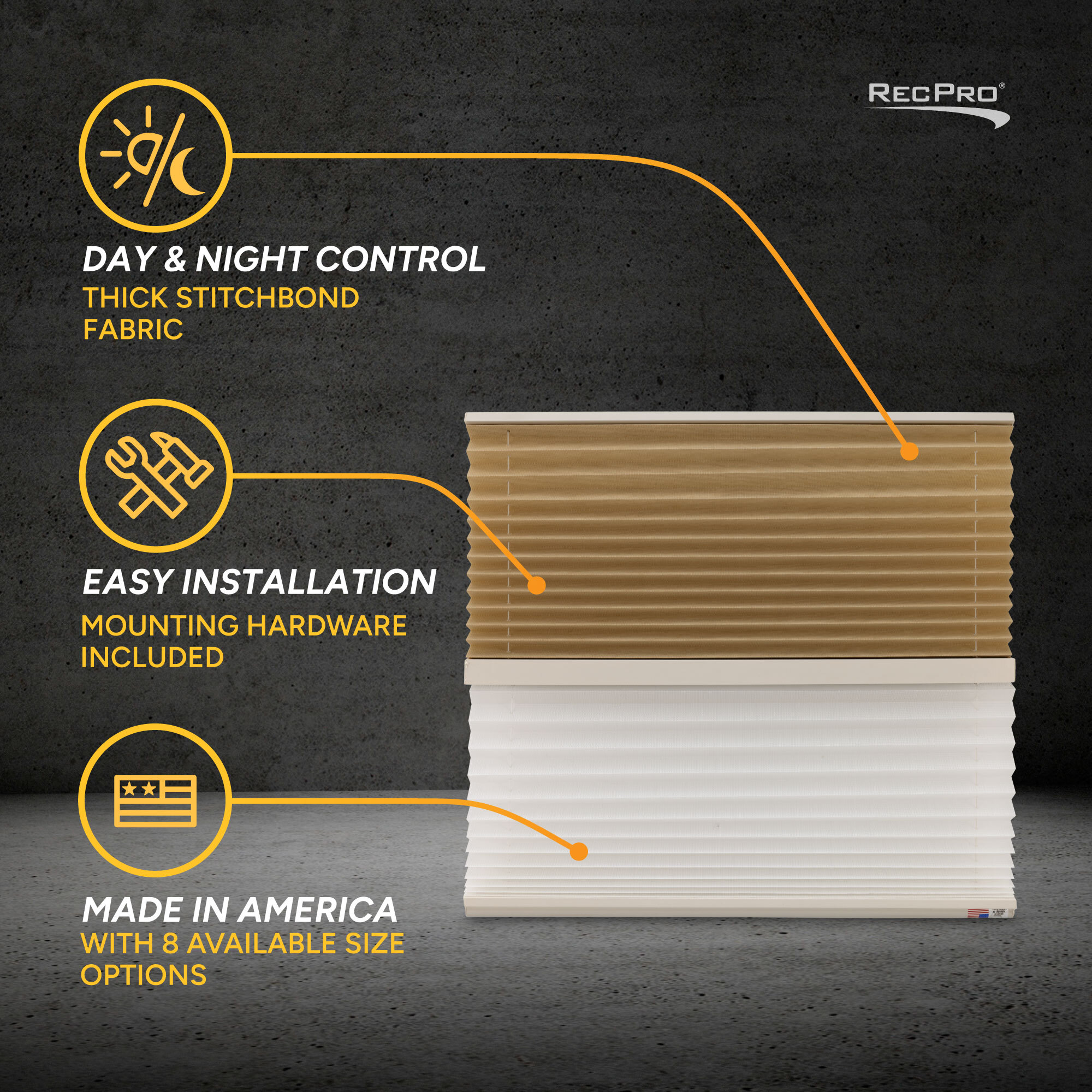 Day and Night Control, Easy Installation, Made in America