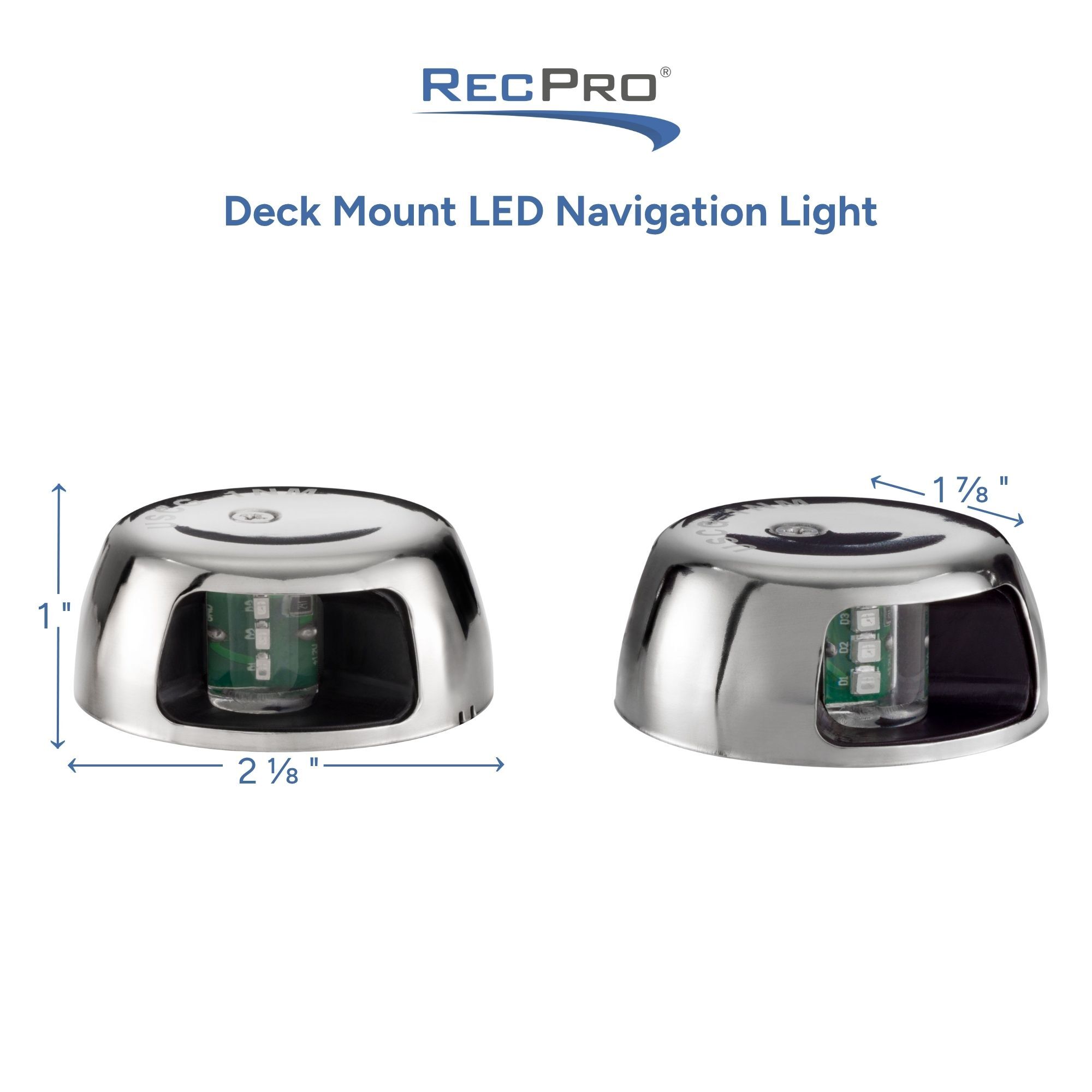 Deck Mount LED Navigation Light Measurements Deck Mount LED Navigation Light Measurements