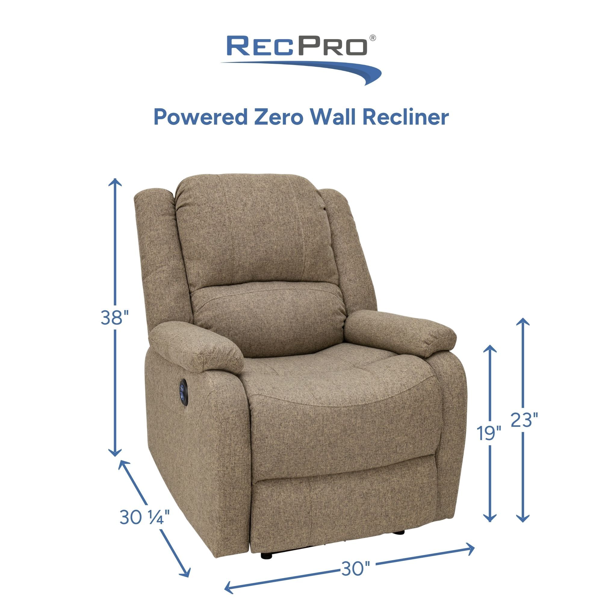 Powered Zero Wall Recliner Measurements Powered Zero Wall Recliner Measurements