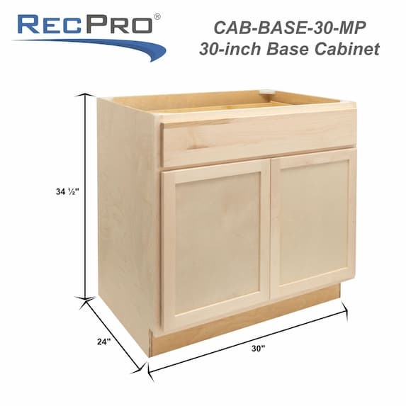 Measurements 30" W x 34 1/2" H x 24" D