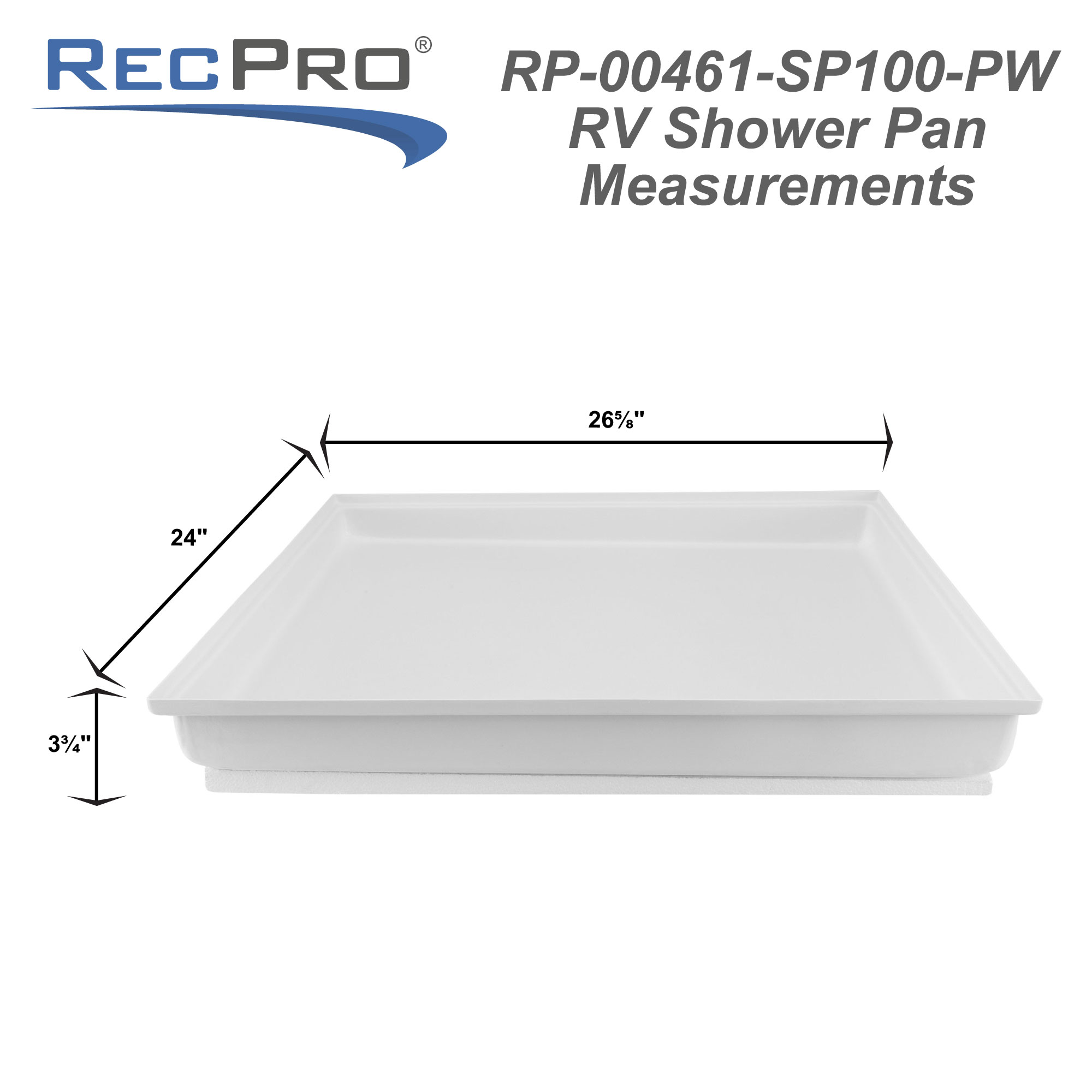 RV Shower Drain P Trap - RecPro