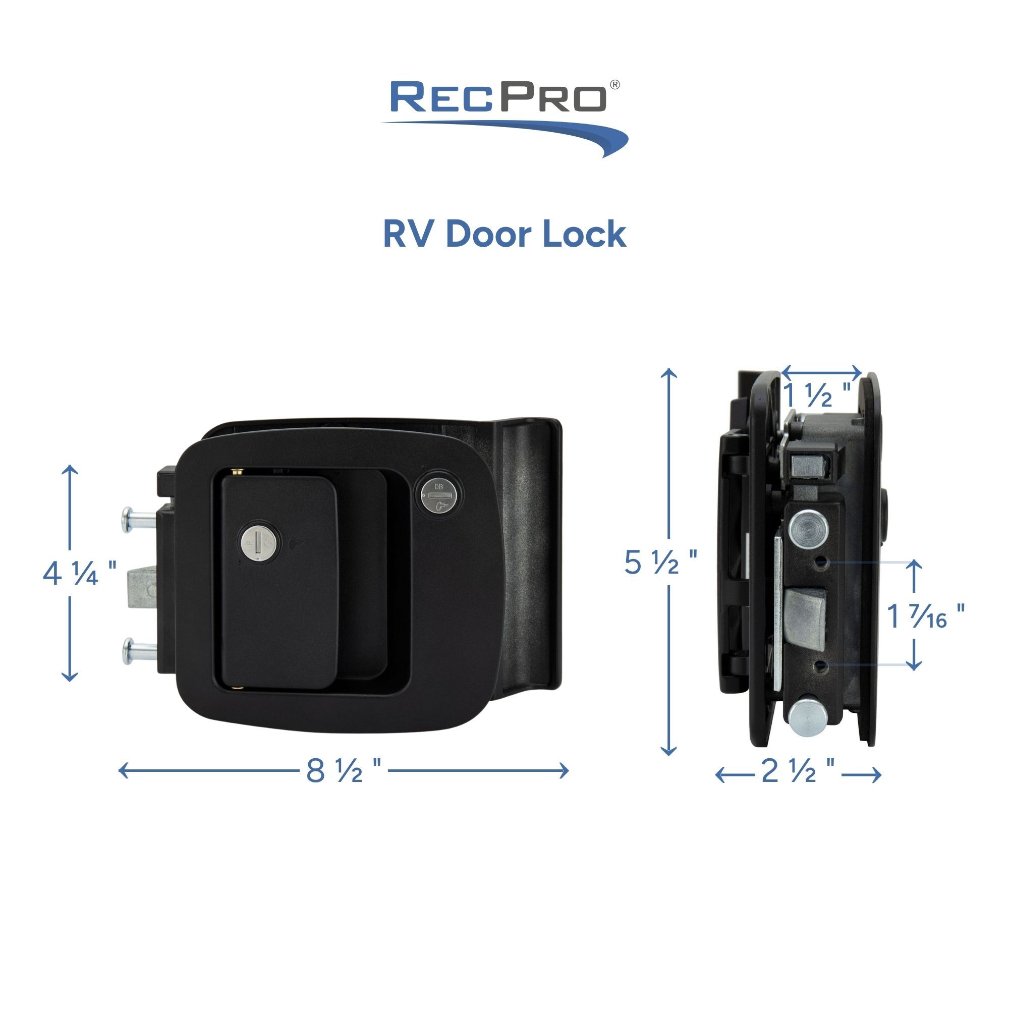 RV Door Lock Measurements RV Door Lock Measurements