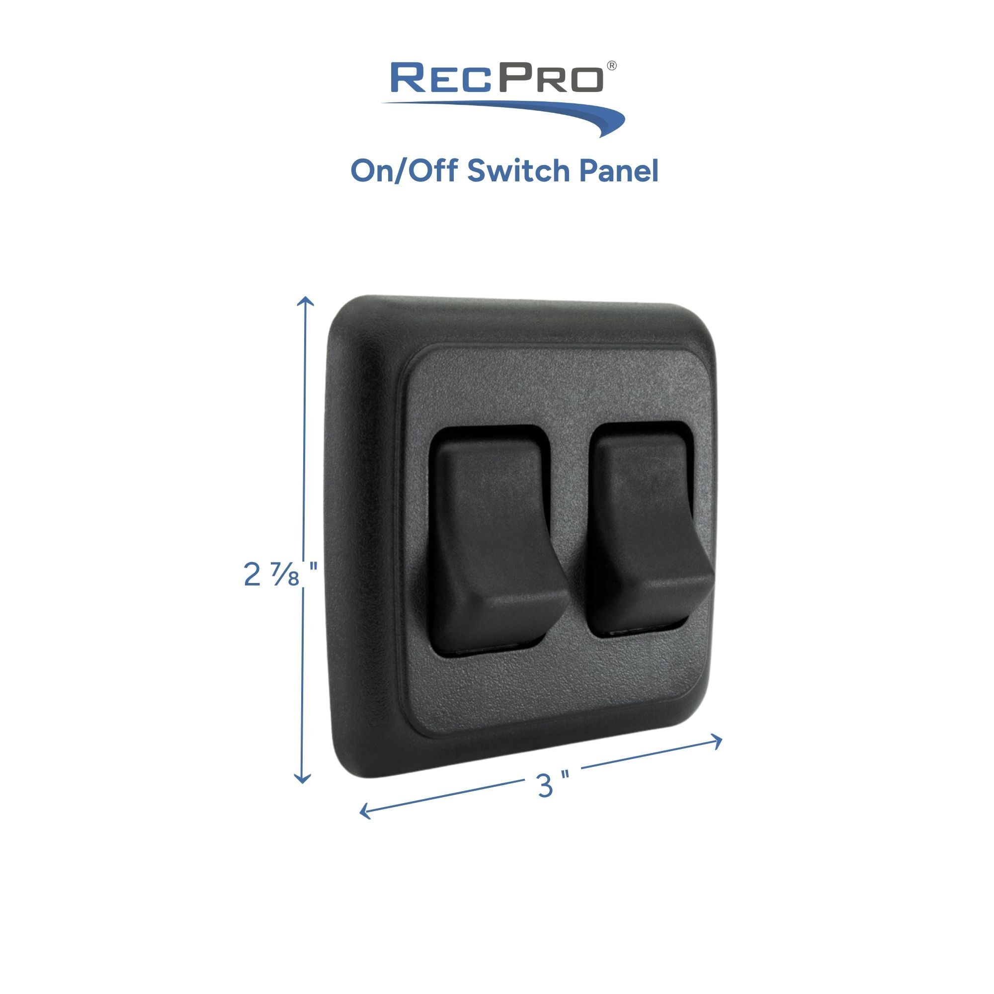 On/Off Switch Panel Measurements 