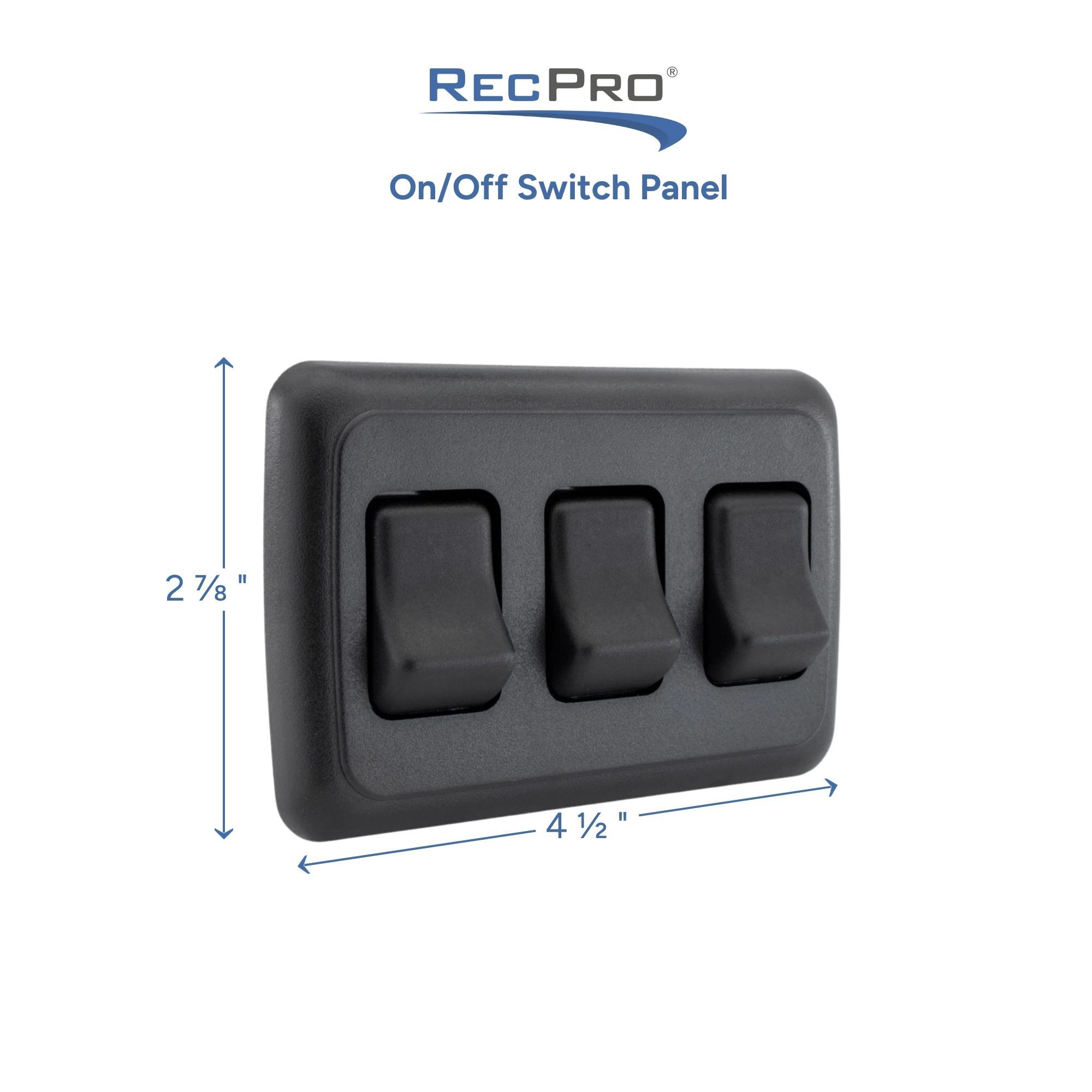 On/Off Switch Panel Measurements 