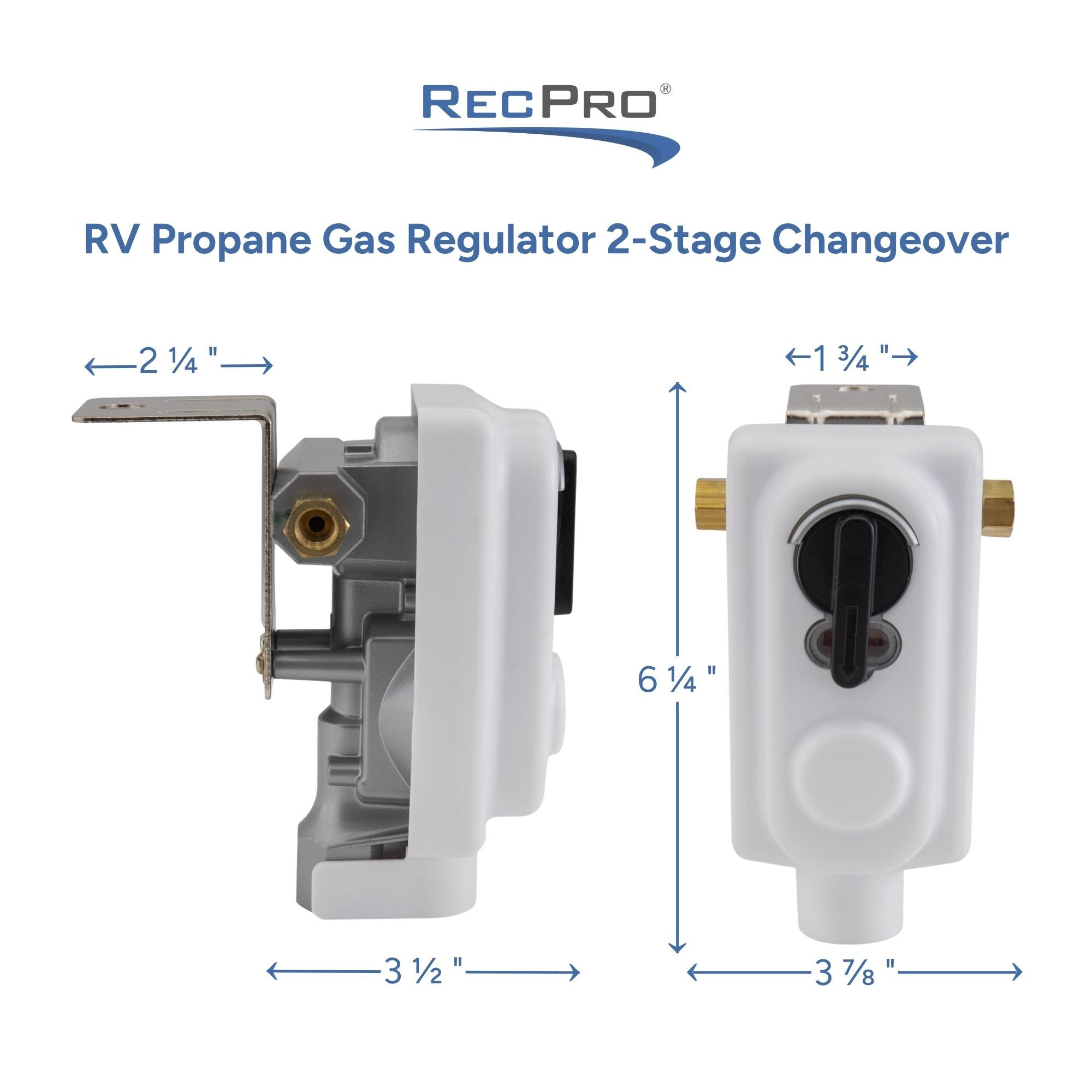 RV Propane Gas Regulator 2-Stage Changeover Measurements RV Propane Gas Regulator 2-Stage Changeover Measurements