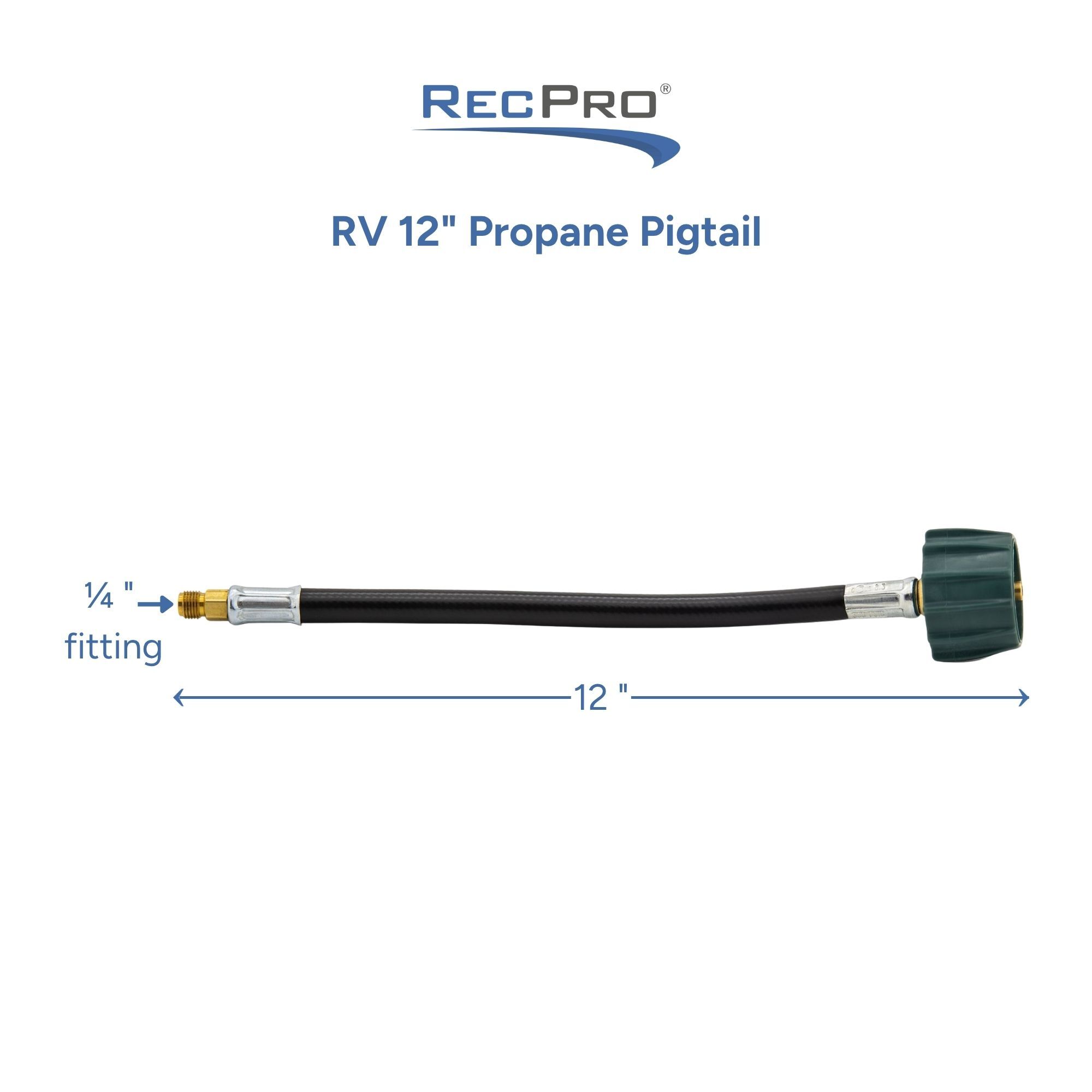 RV 12" Propane Pigtail Measurements 