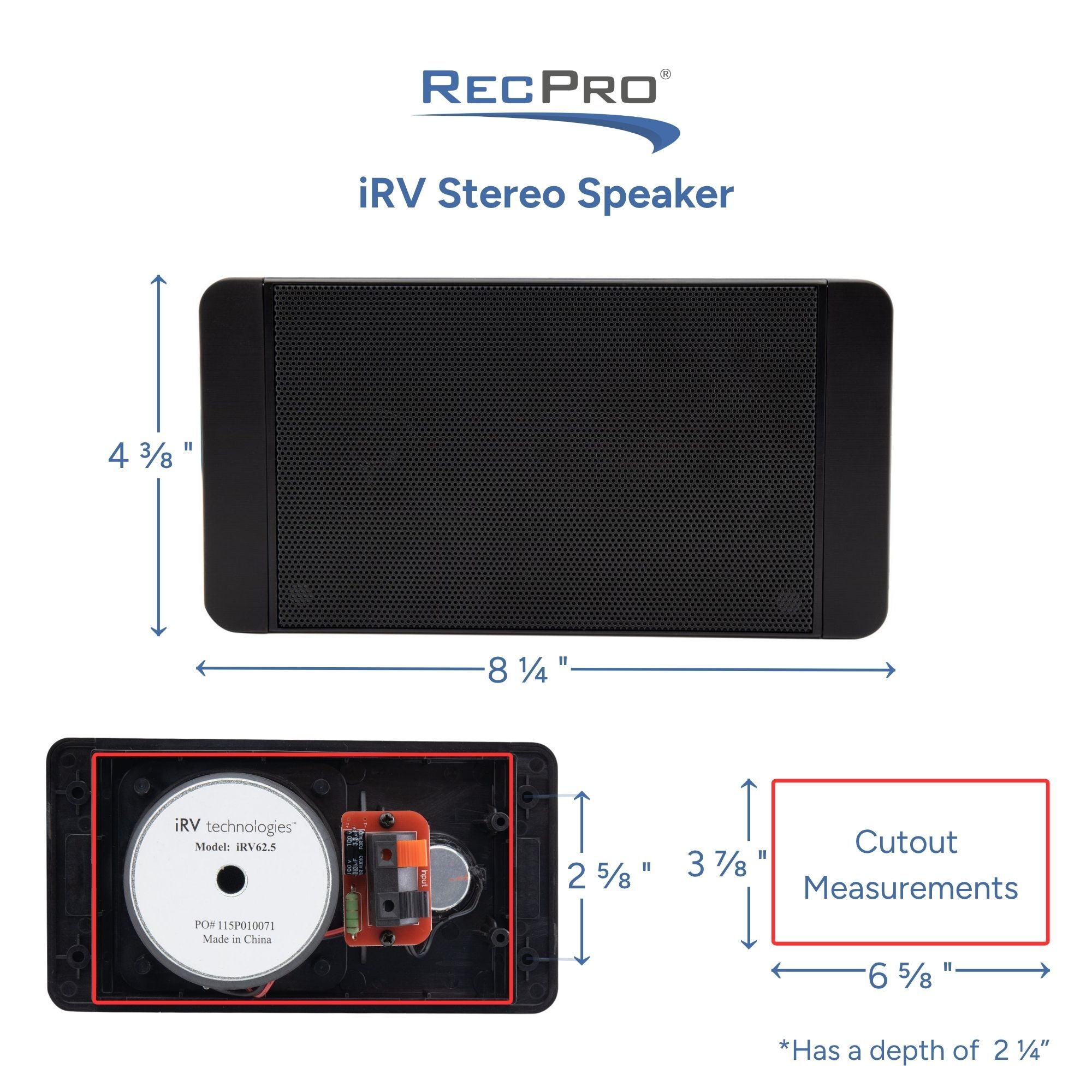iRV Stereo Speaker Measurements iRV Stereo Speaker Measurements
