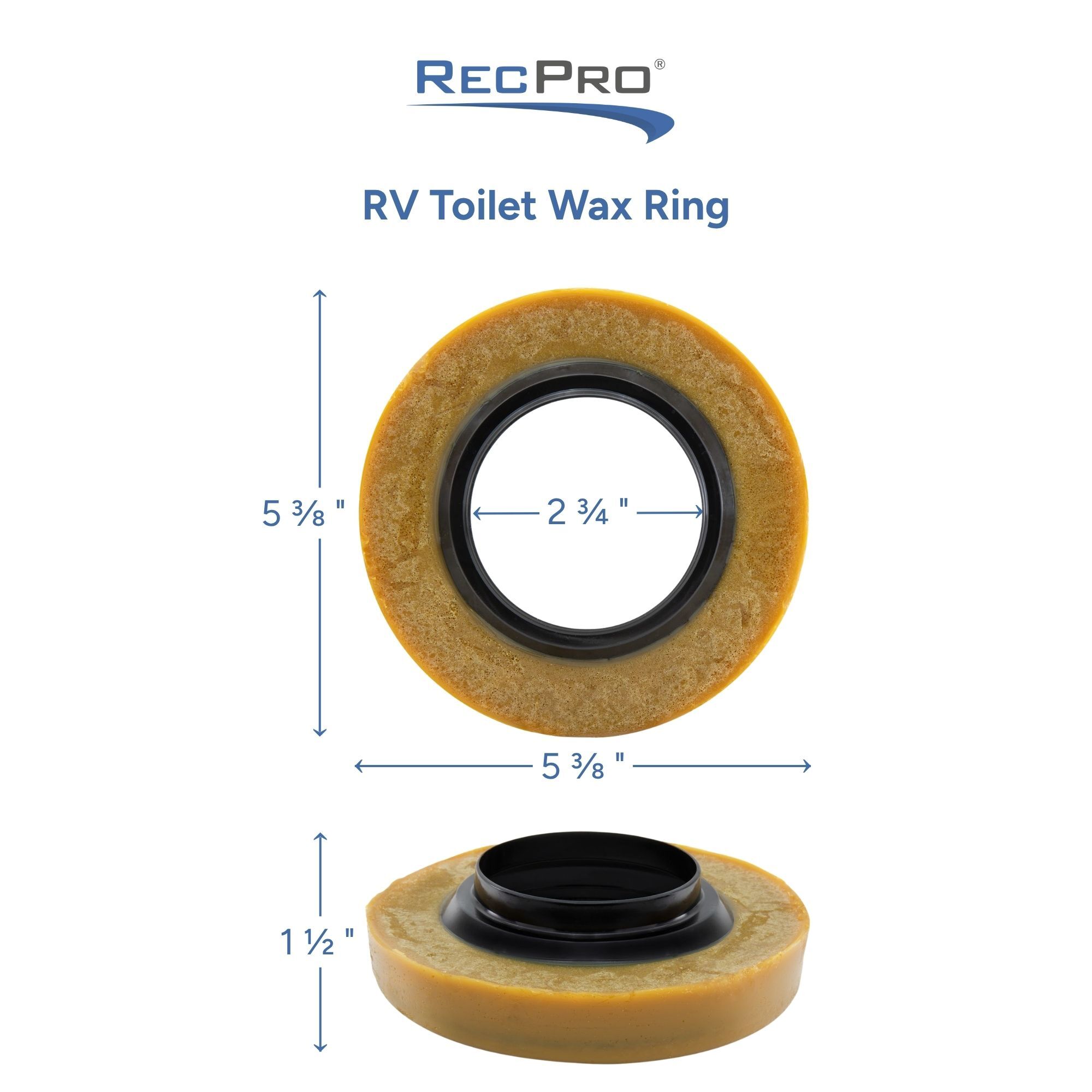 RV Toilet Wax Ring Measurements 