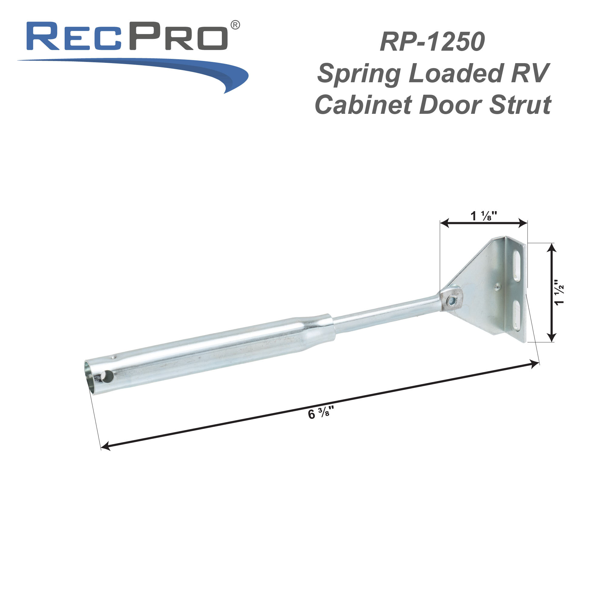 RP-1250 Measurements 1 1/8" x 1 1/2" x 6 3/8" RP-1250 Measurements 1 1/8" x 1 1/2" x 6 3/8"