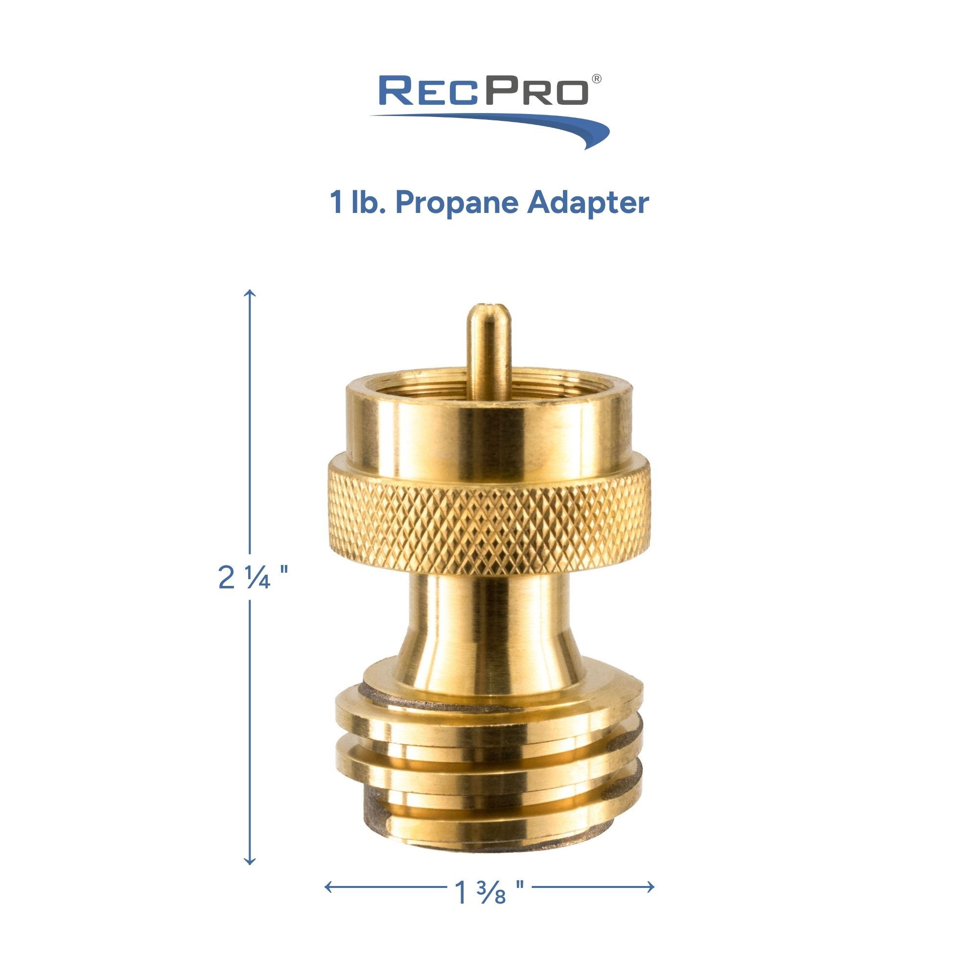 1 lb. Propane Adapter Measurements 1 lb. Propane Adapter Measurements