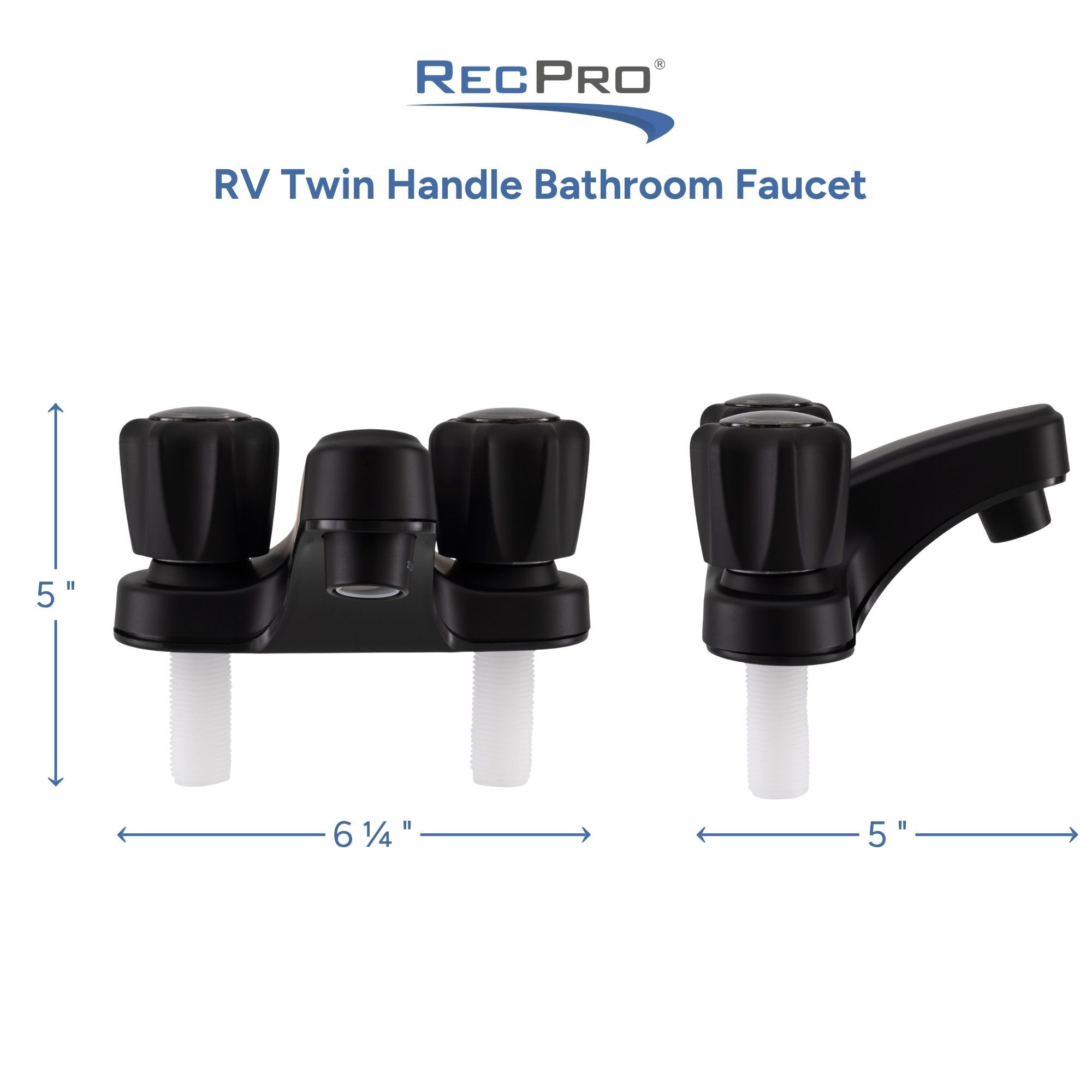 RV Twin Handle BAthroom Facuet Measurements RV Twin Handle BAthroom Facuet Measurements