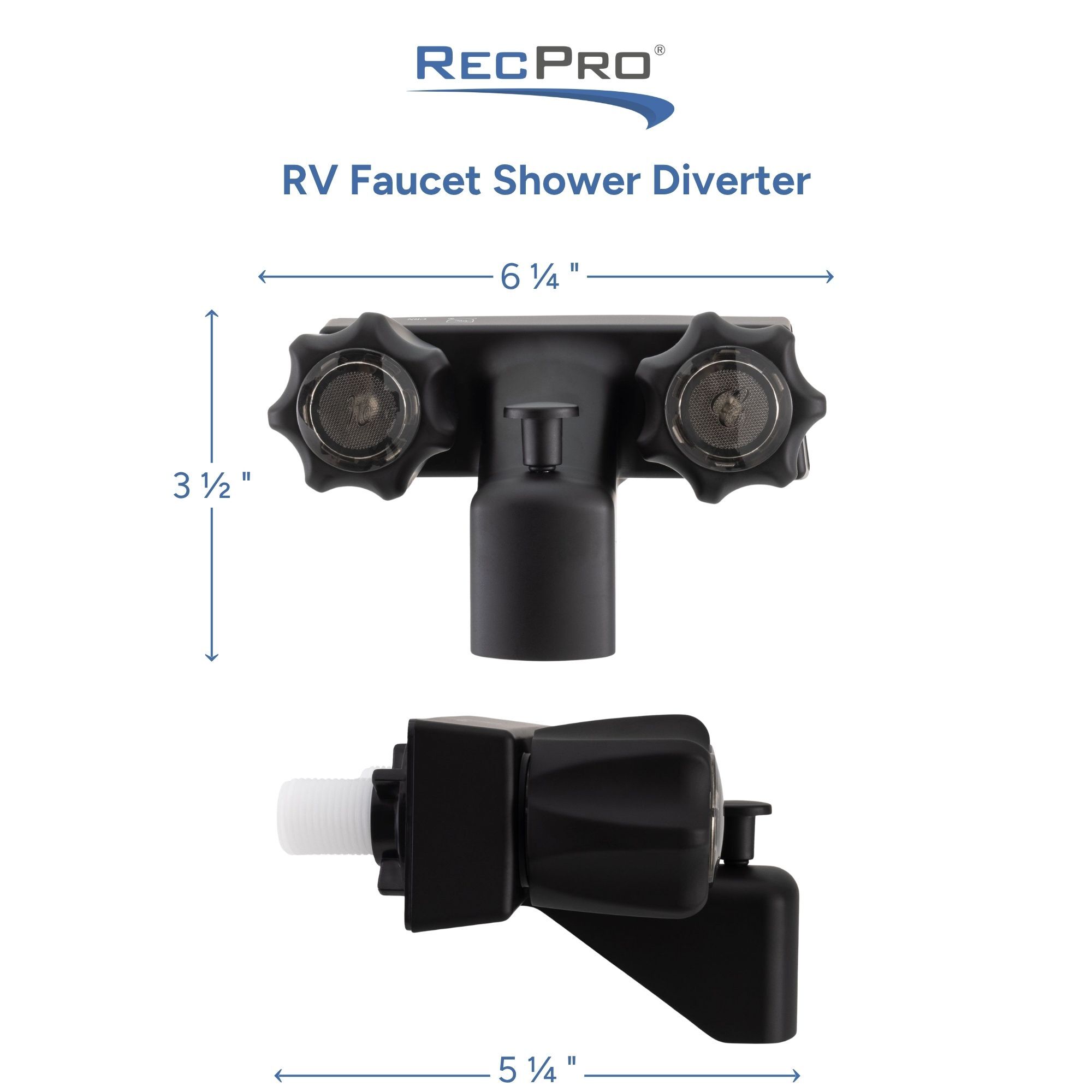 RV Faucet Shower Diverter Measurements 