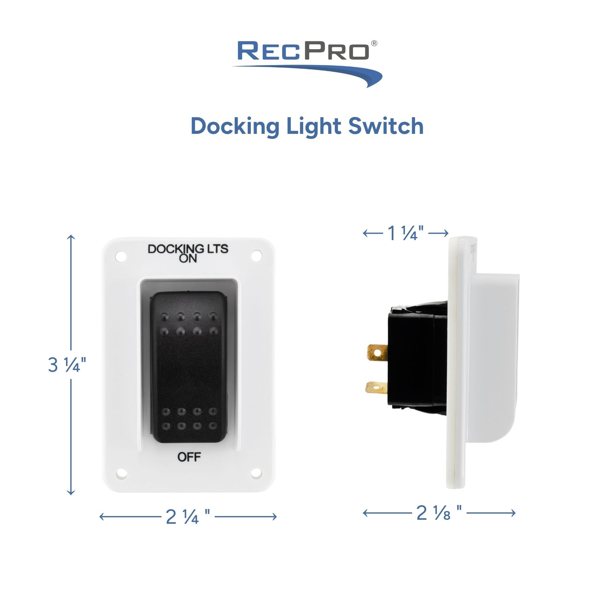 Docking Light Switch Measurements Docking Light Switch Measurements