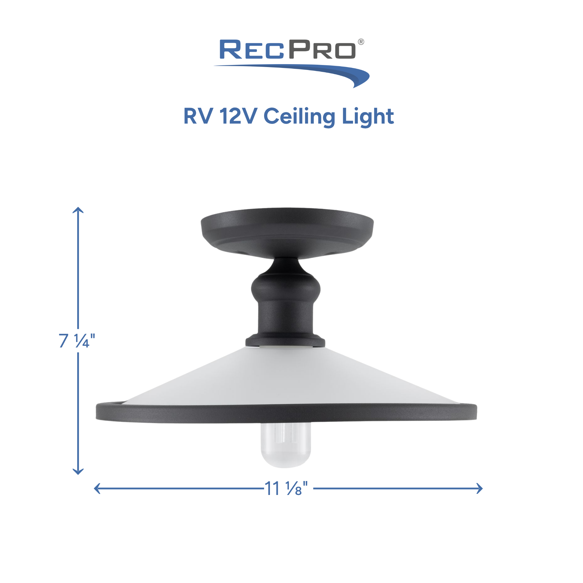 RV 12V Ceiling Light Measurements RV 12V Ceiling Light Measurements