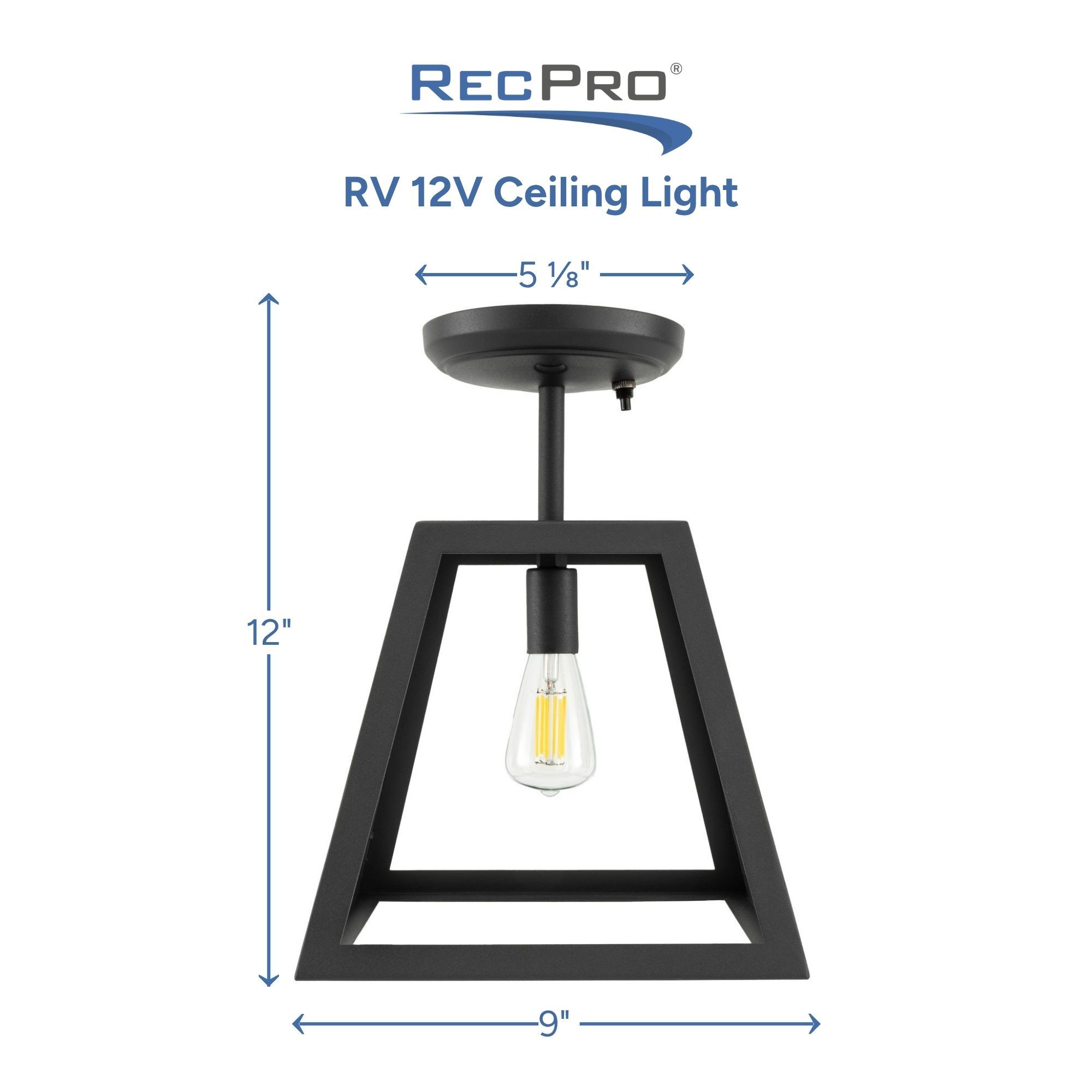 RV 12V Ceiling Light Measurements RV 12V Ceiling Light Measurements