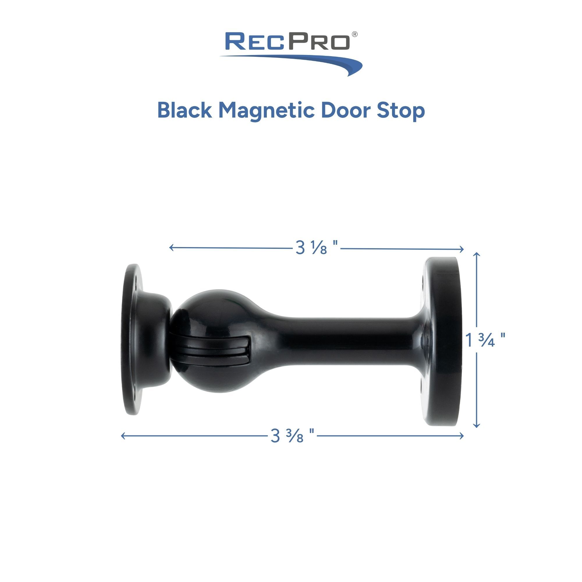 Black Magnetic Door Stop Measurements 