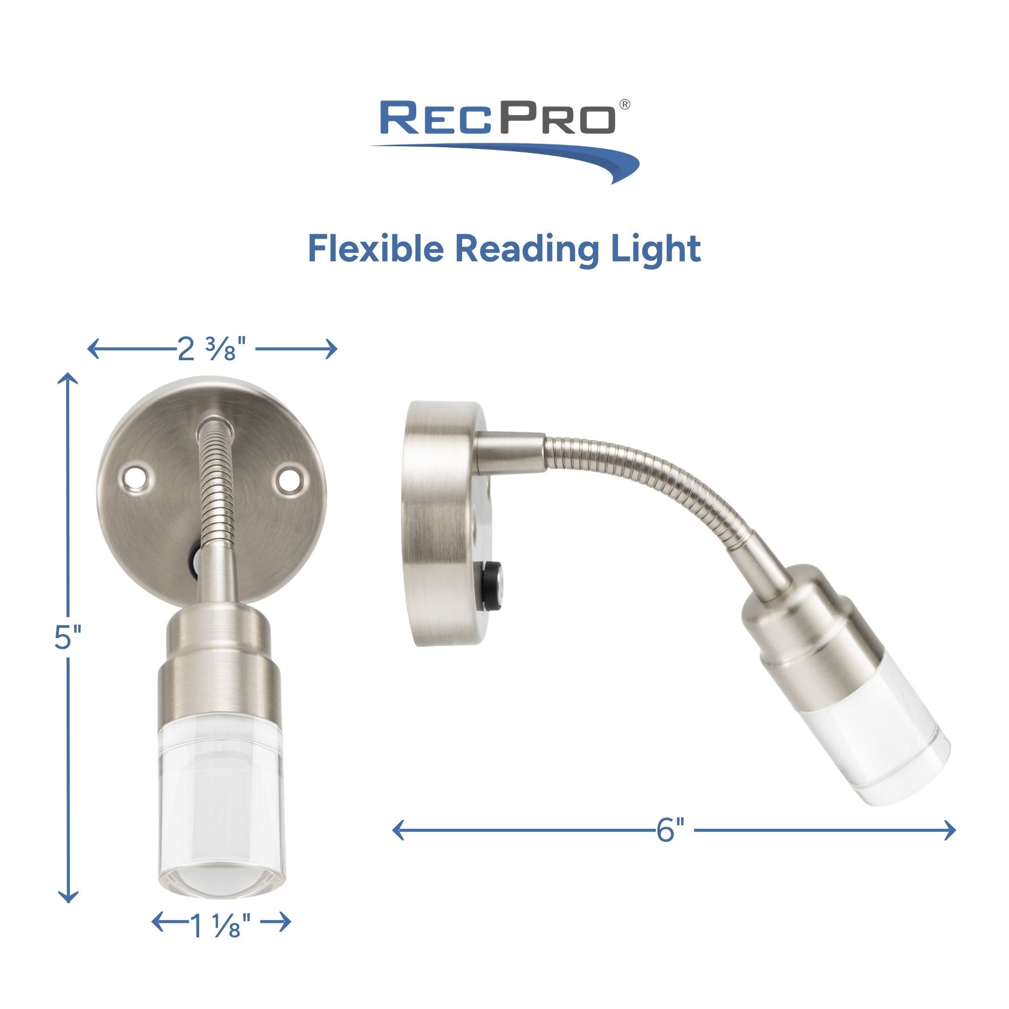 Flexible Reading Light Measurements Flexible Reading Light Measurements