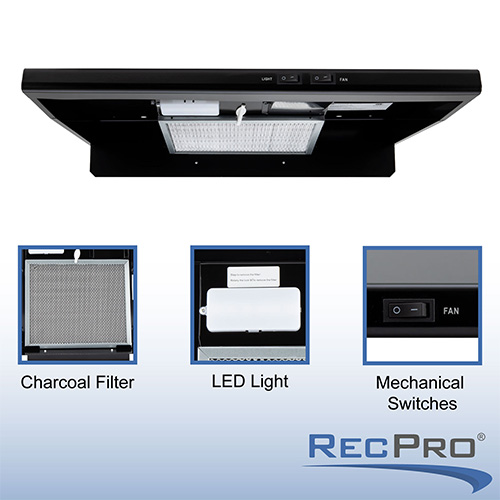 RV Stove Vented Range Hood 22" Low Profile atelieryuwa.ciao.jp