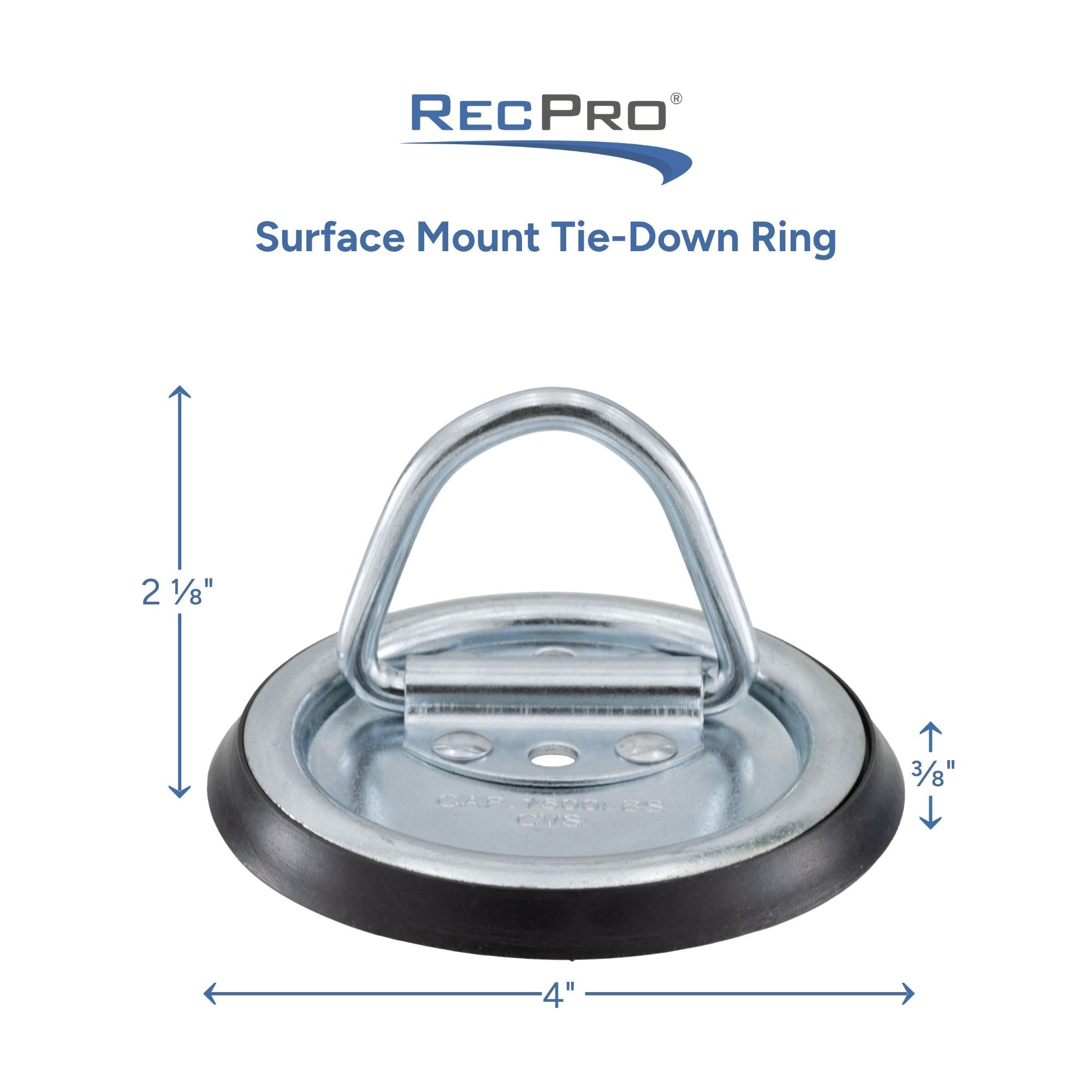 Surface Mount Tie-Down Ring Measurements 