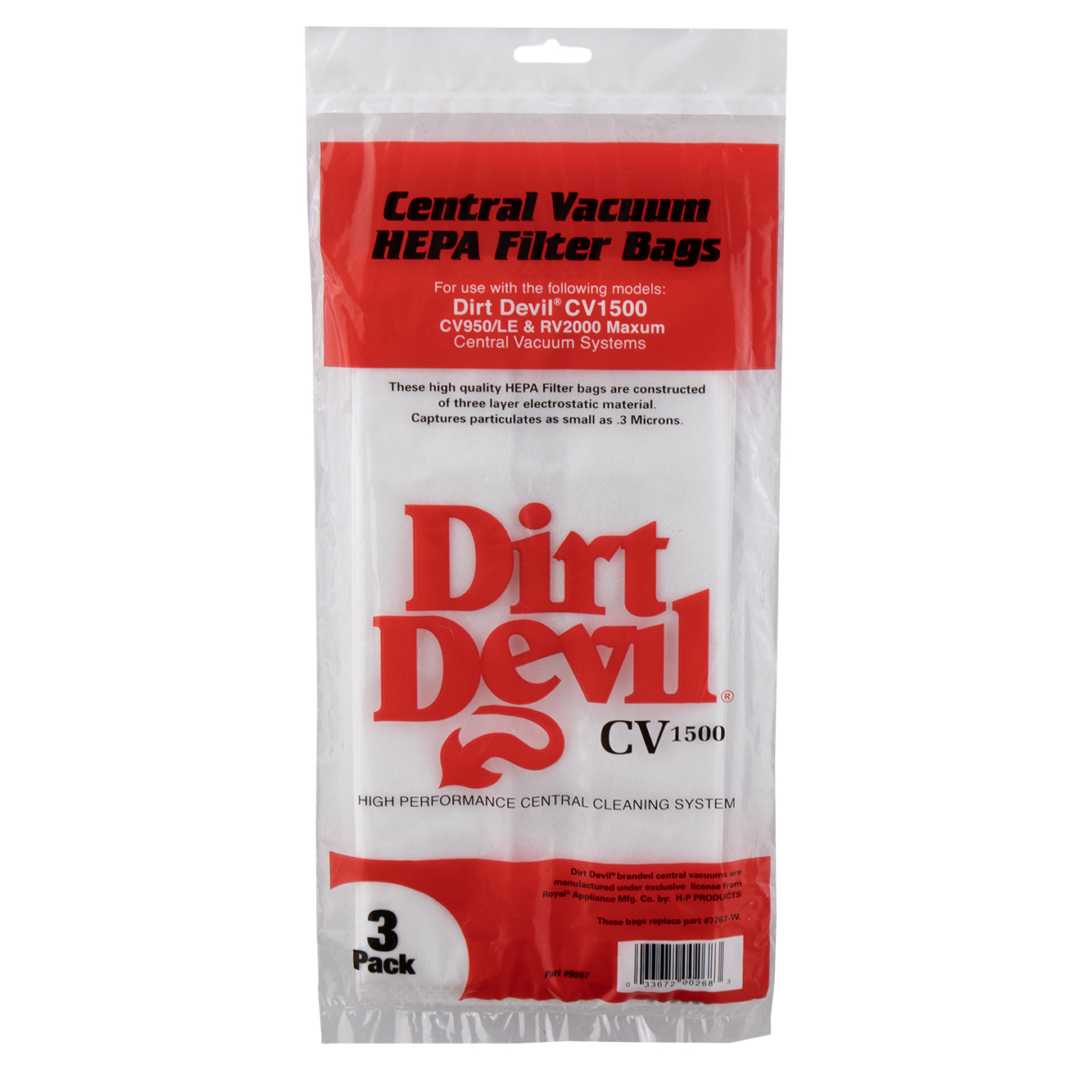 Dirt Devil CV1500 RV Central Vacuum with VRoom Retractable Hose