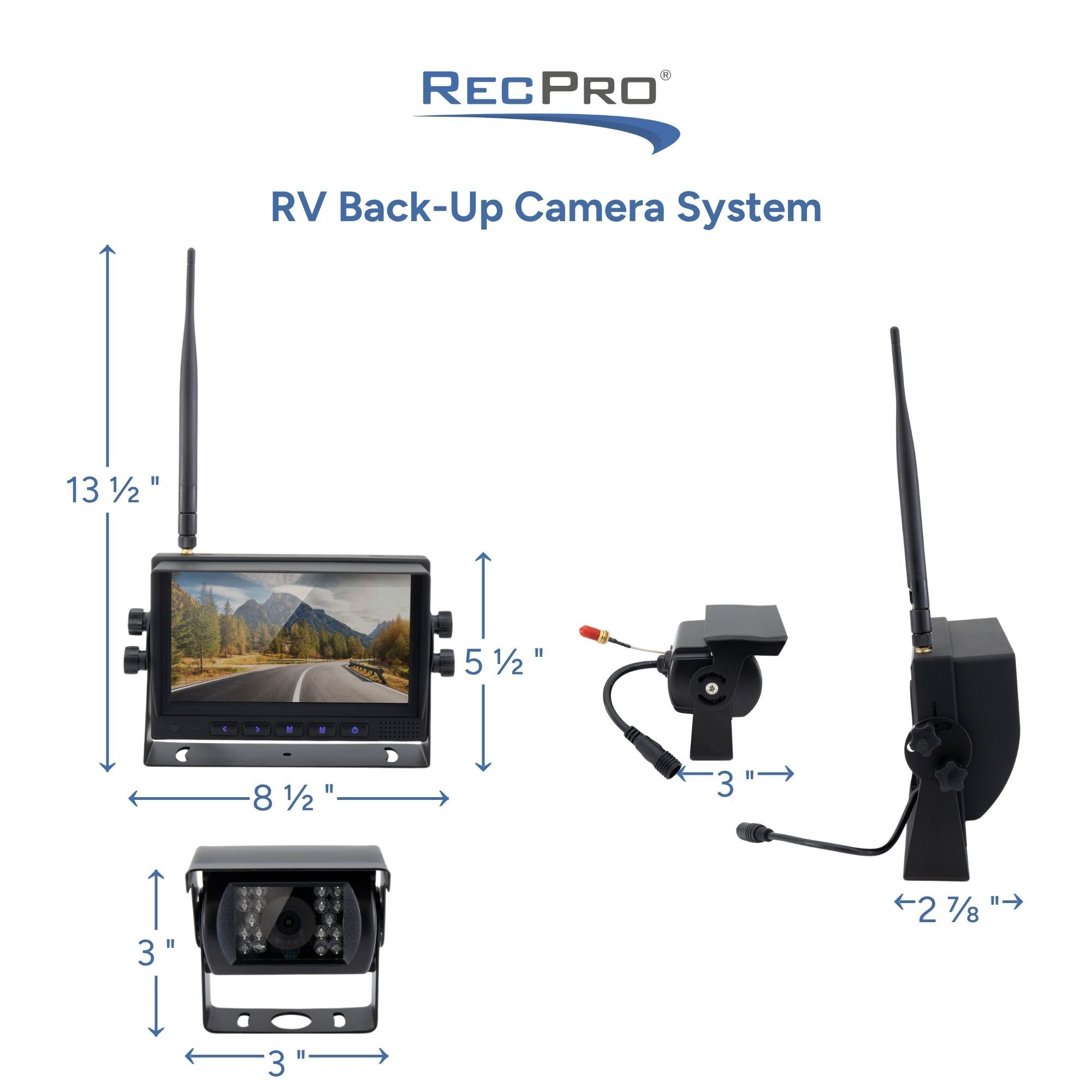 RV Back-Up Camera System Measurements RV Back-Up Camera System Measurements