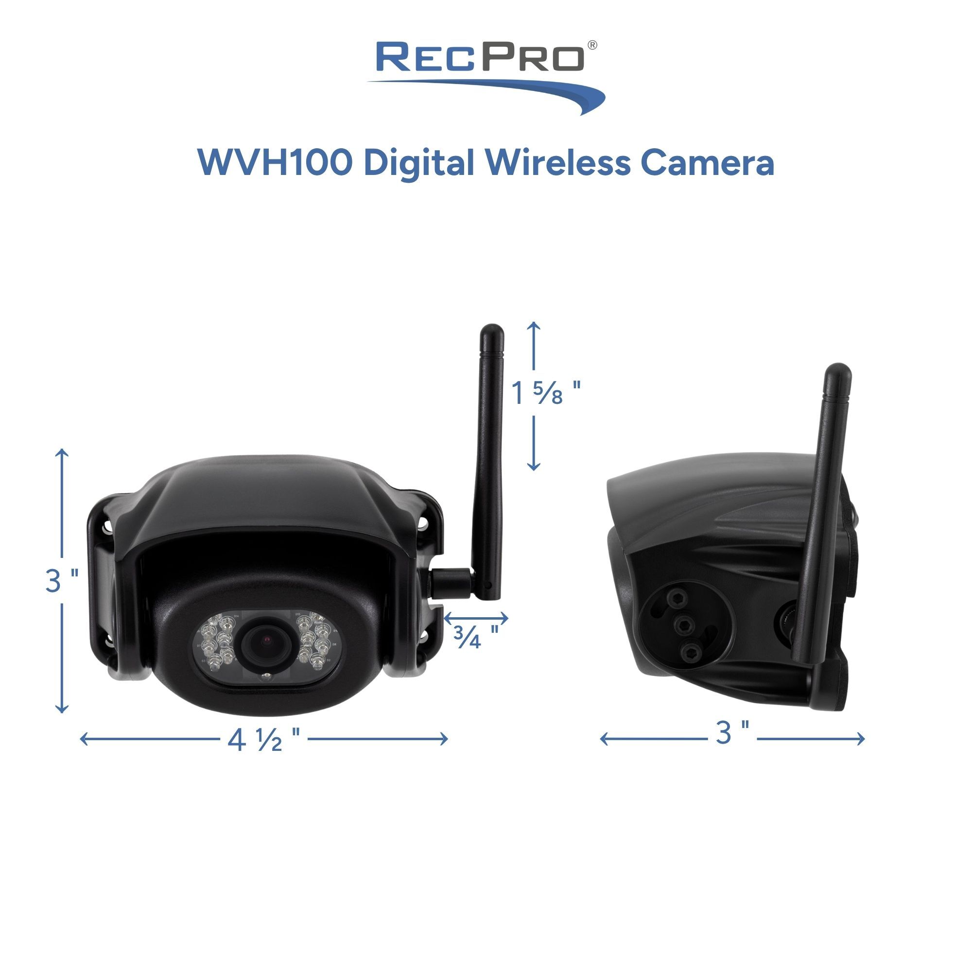 WVH100 Digital Wireless Camera Measurements WVH100 Digital Wireless Camera Measurements