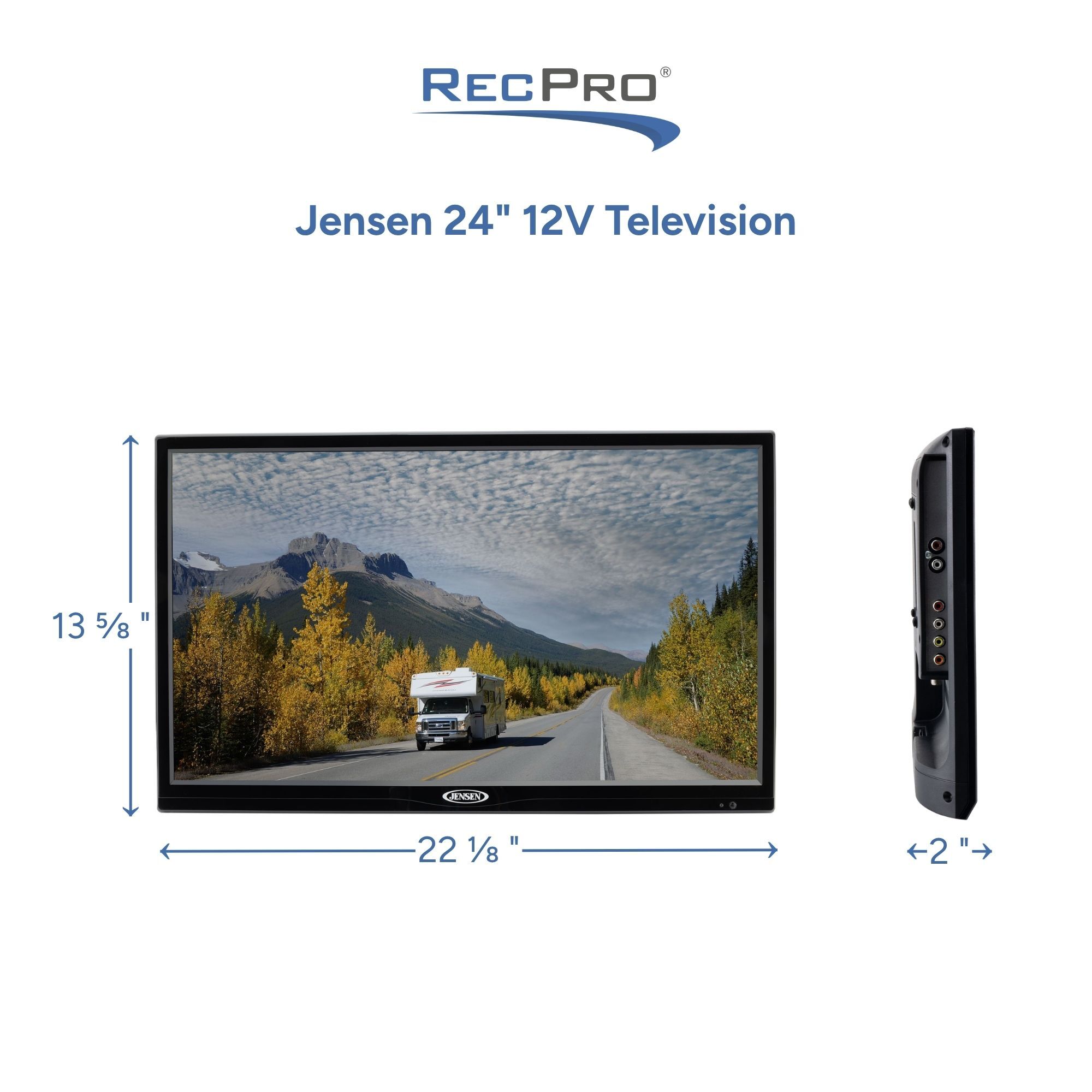 Jensen 24" 12V Television Measurements 