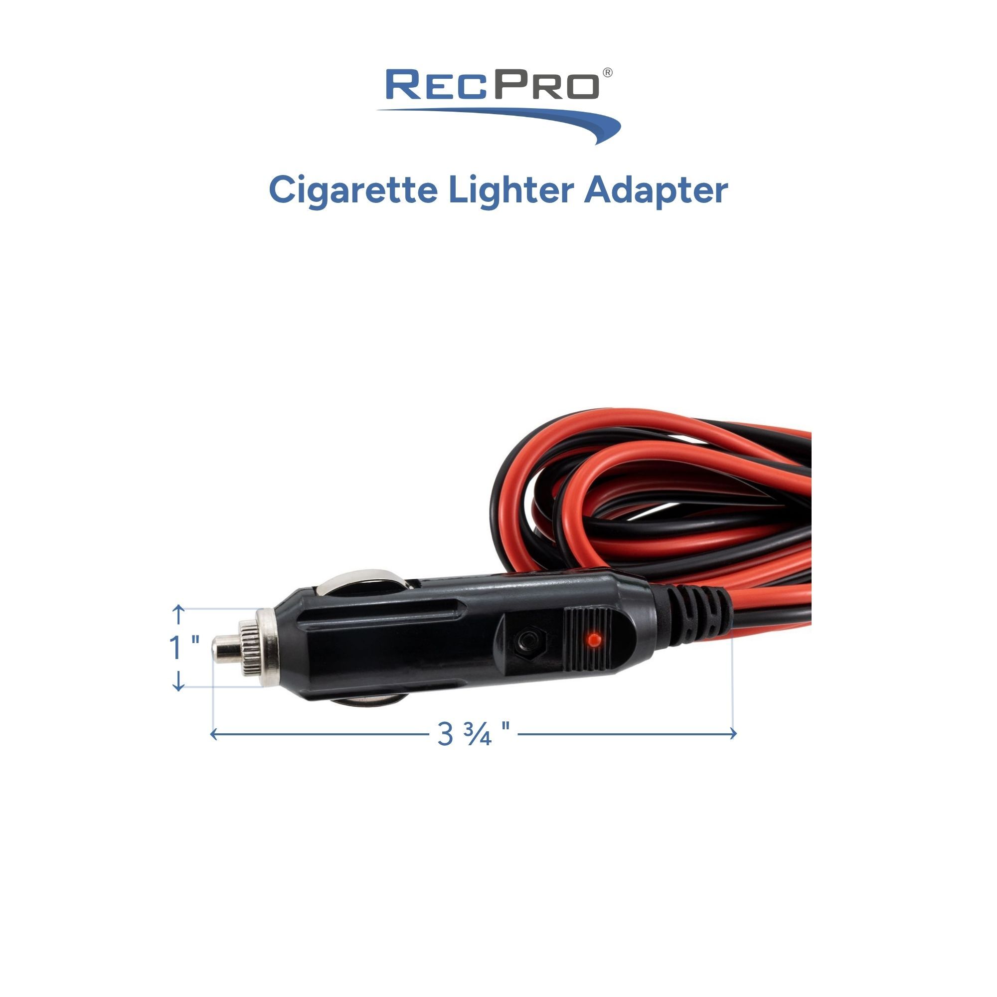 Cigarette Lighter Adapter Measurements 