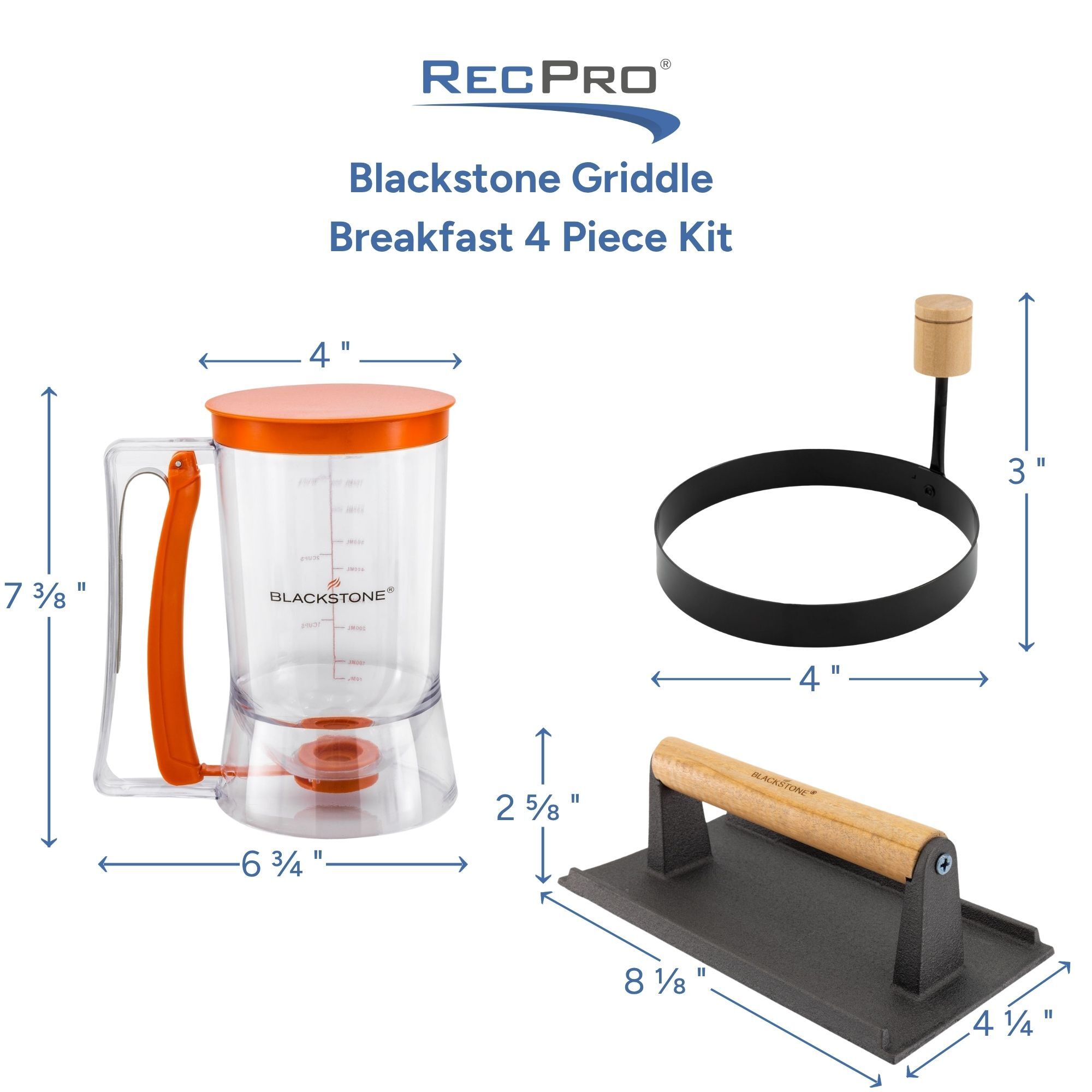 Blackstone Griddle Breakfast 4 {iece Kit Measurements Blackstone Griddle Breakfast 4 {iece Kit Measurements