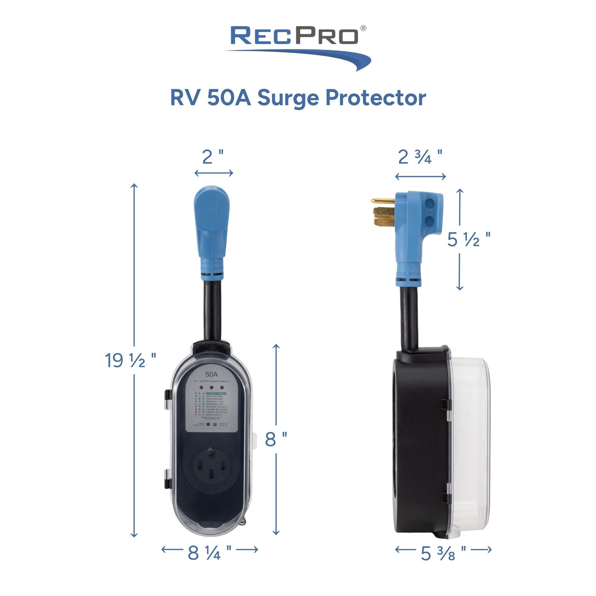 RV 50A Surge Protector Measurements RV 50A Surge Protector Measurements