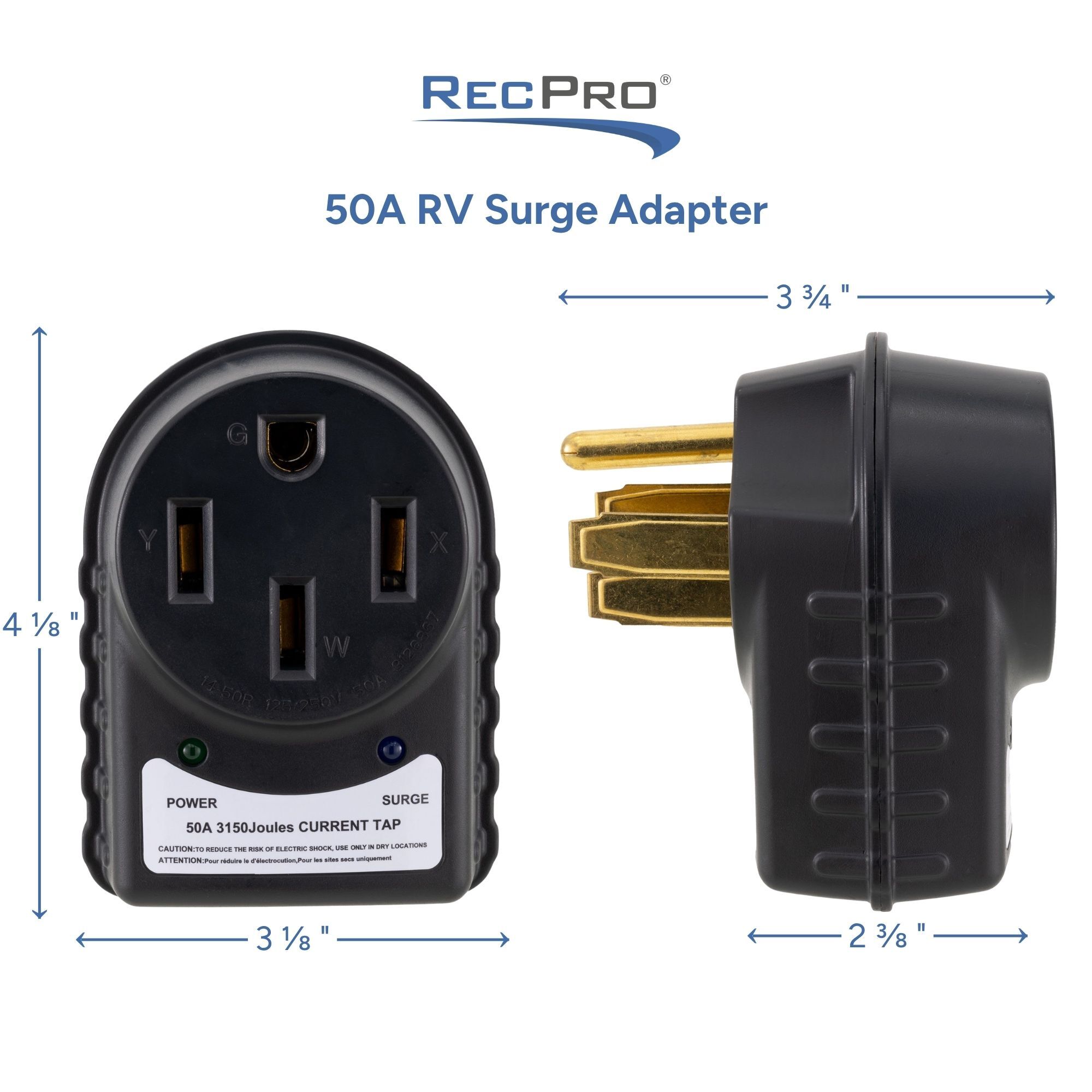50A RV Surge Adapter Measurements 50A RV Surge Adapter Measurements