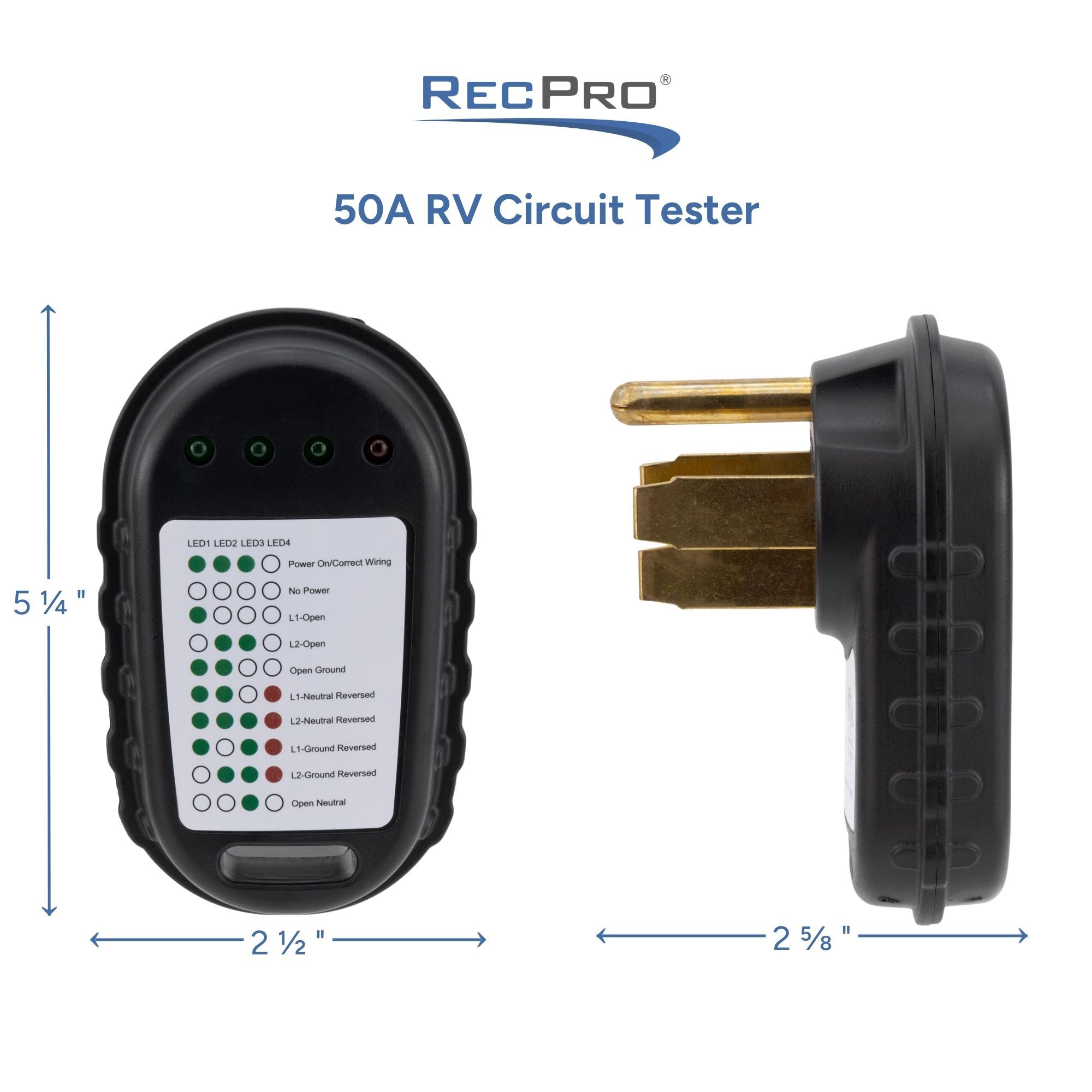 50A RV Circuit Tester Measurements 50A RV Circuit Tester Measurements